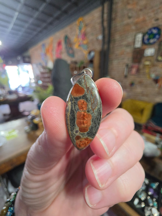 Peanut Obsidian Pendant