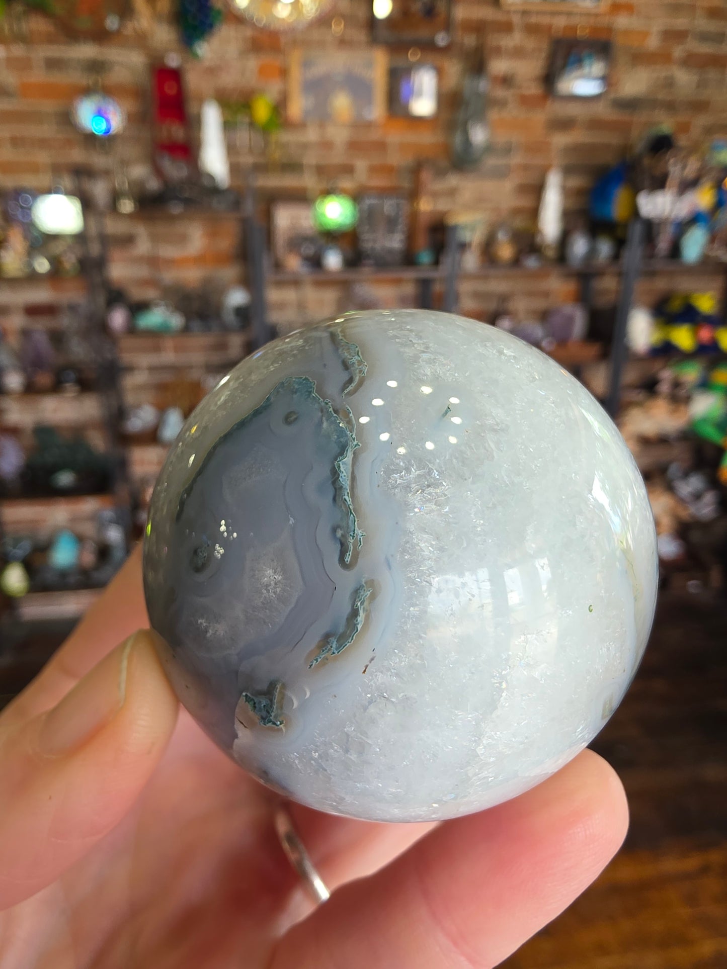 Moss Agate Sphere