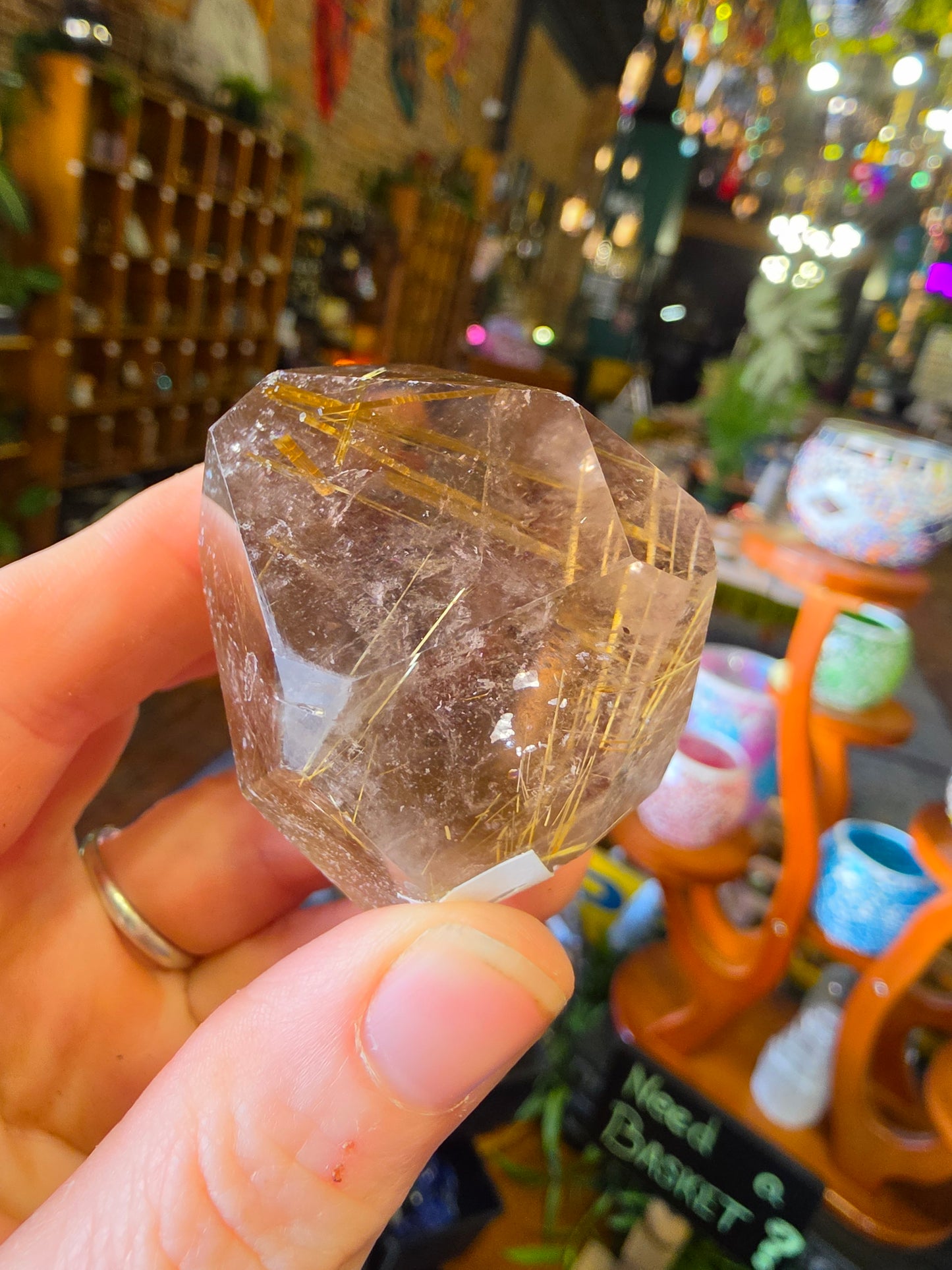 Golden Rutilated Smoky Quartz Freeform
