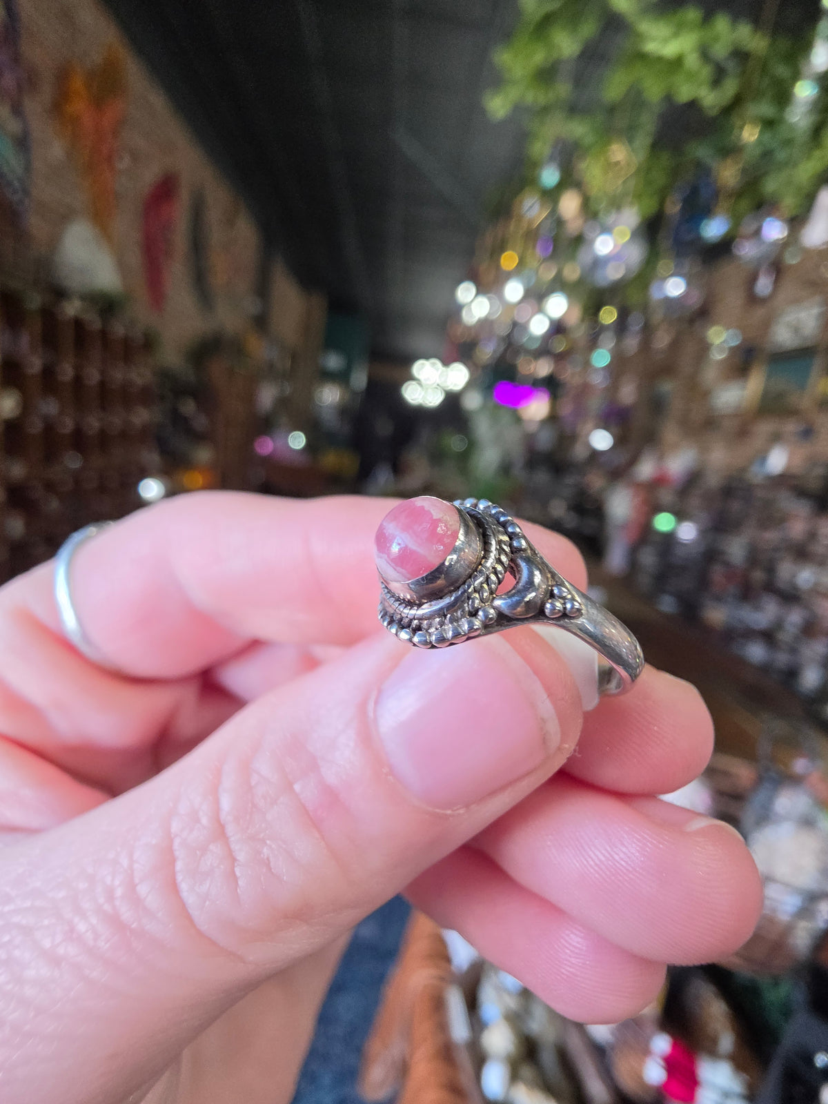 Size 6.5 Rhodochrosite Ring