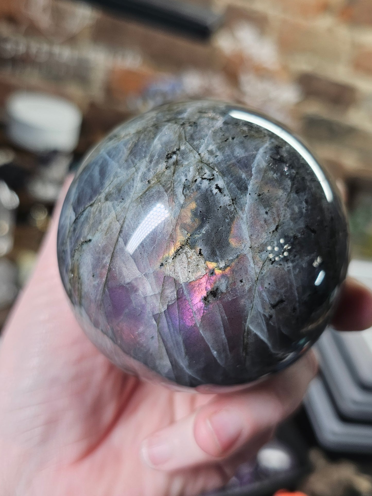 Sunset Labradorite Sphere