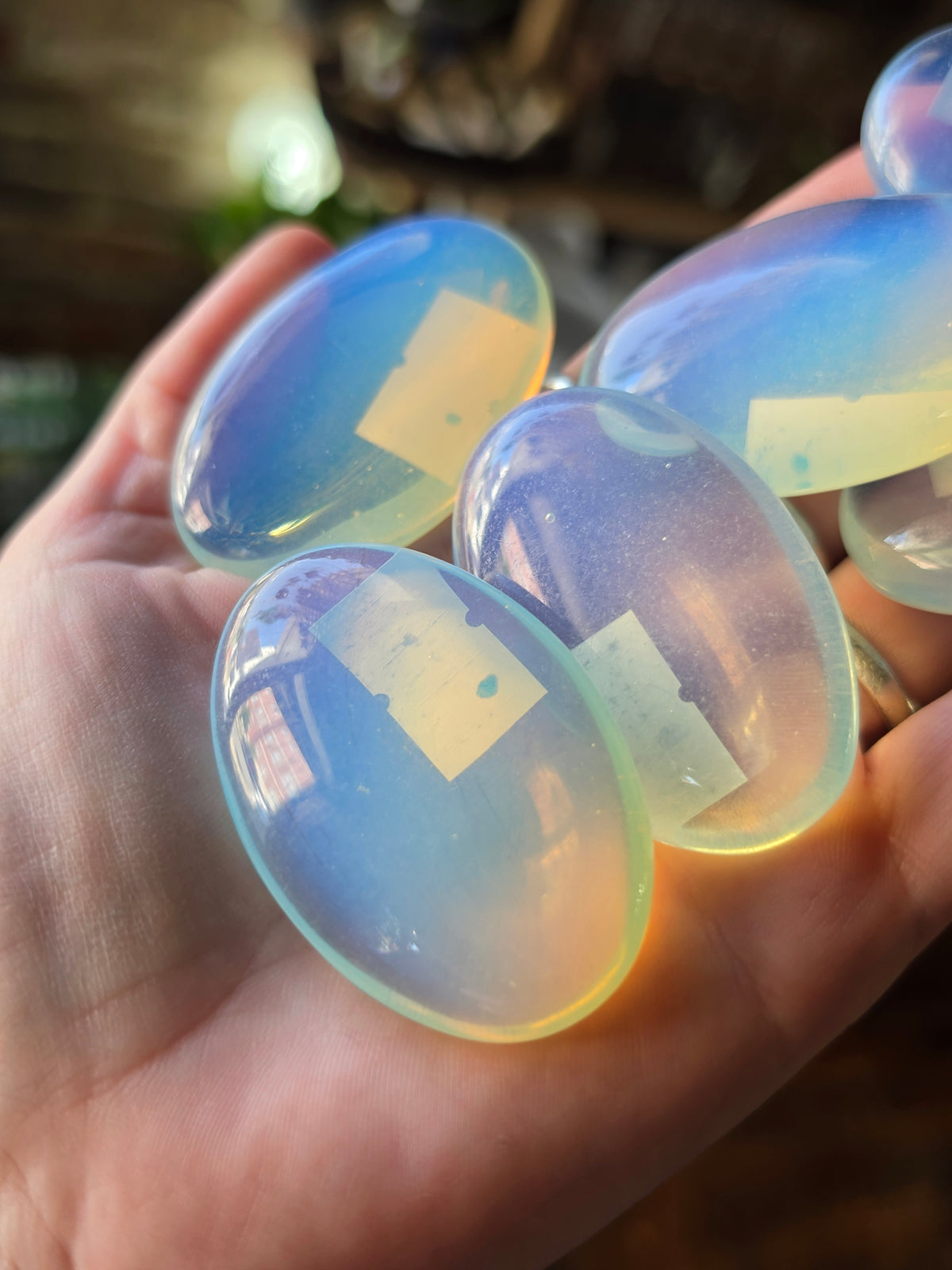 Opalite Palm Stone