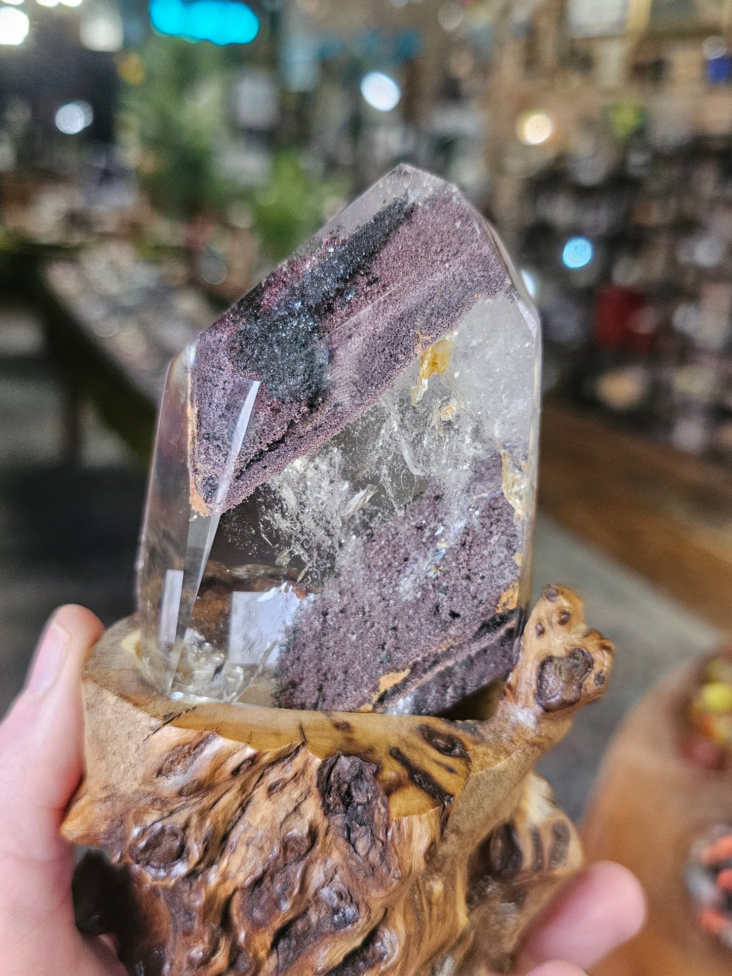 Lodolite and Chlorite in Quartz