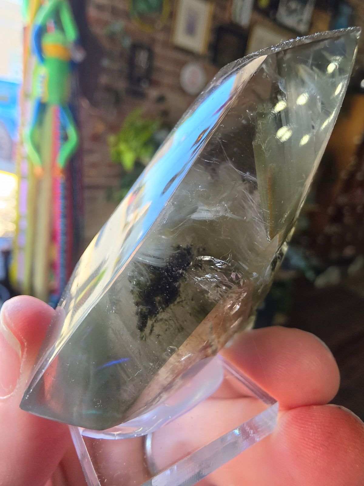 Blue Tera Quartz Polished Point
