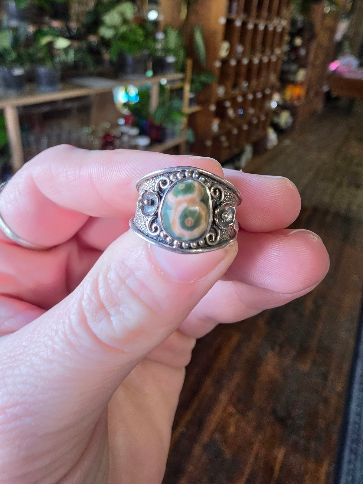 Size 6 Ocean Jasper Ring