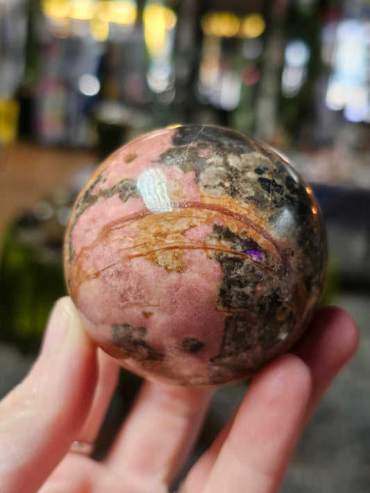 Rhodonite Sphere