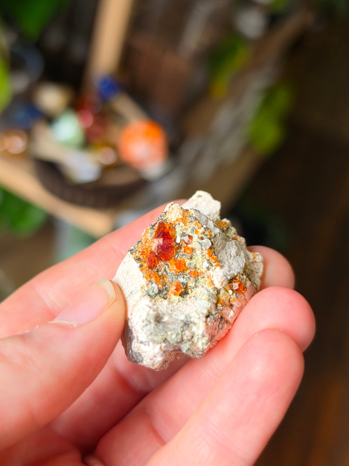 Garnet on Smoky Quartz