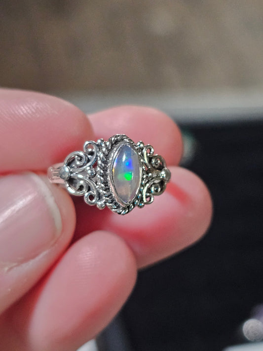 Size 6 Ethiopian Opal Ring