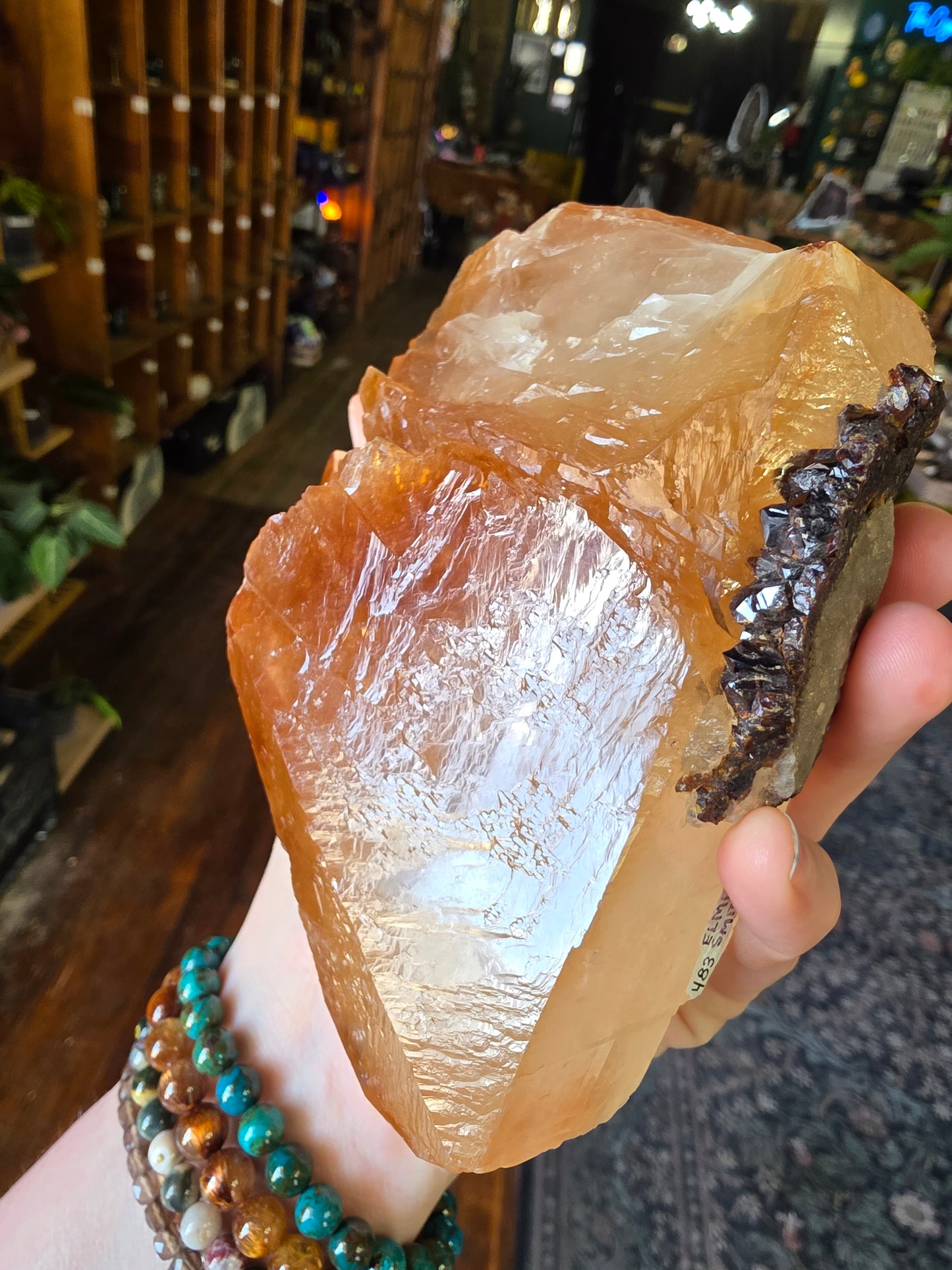 Sphalerite on Calcite