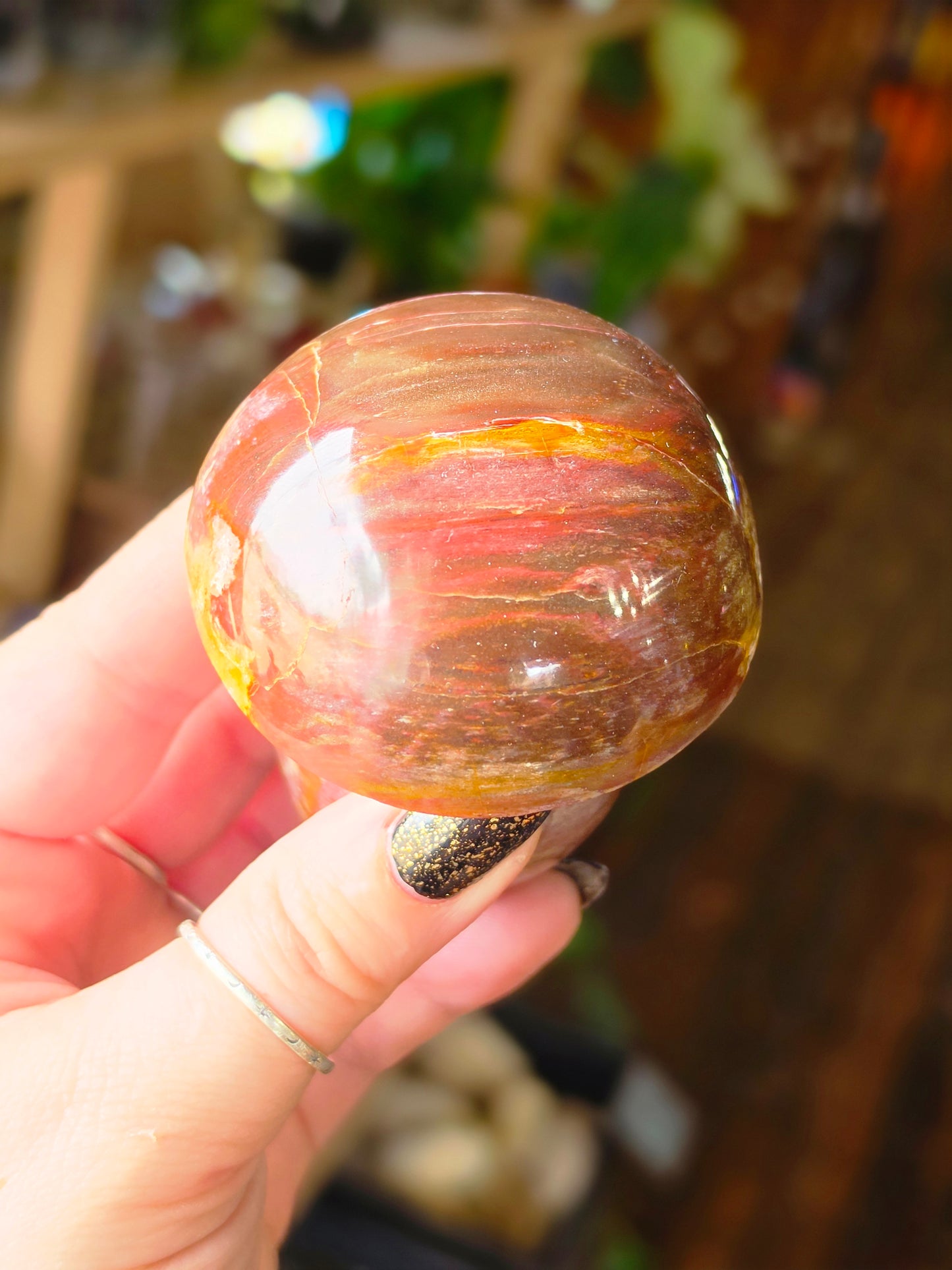 Petrified Wood Mushroom Carving