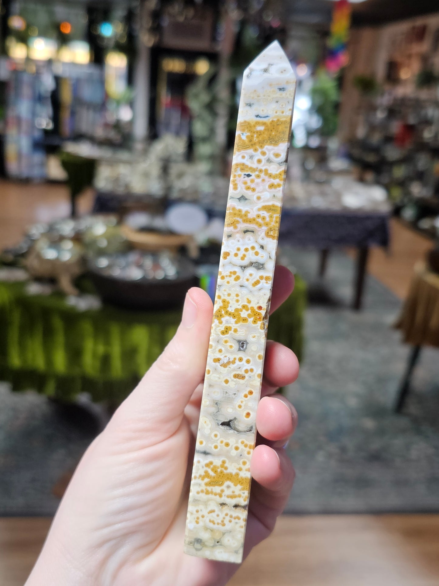 Orbicular Jasper tower