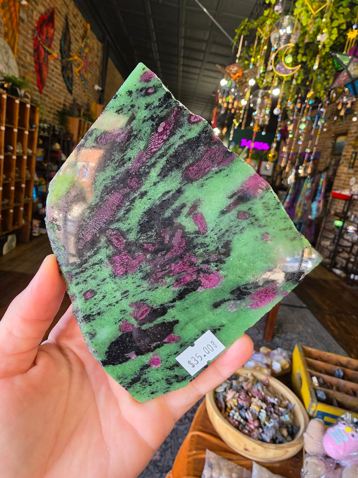 Ruby in Zoisite Slab