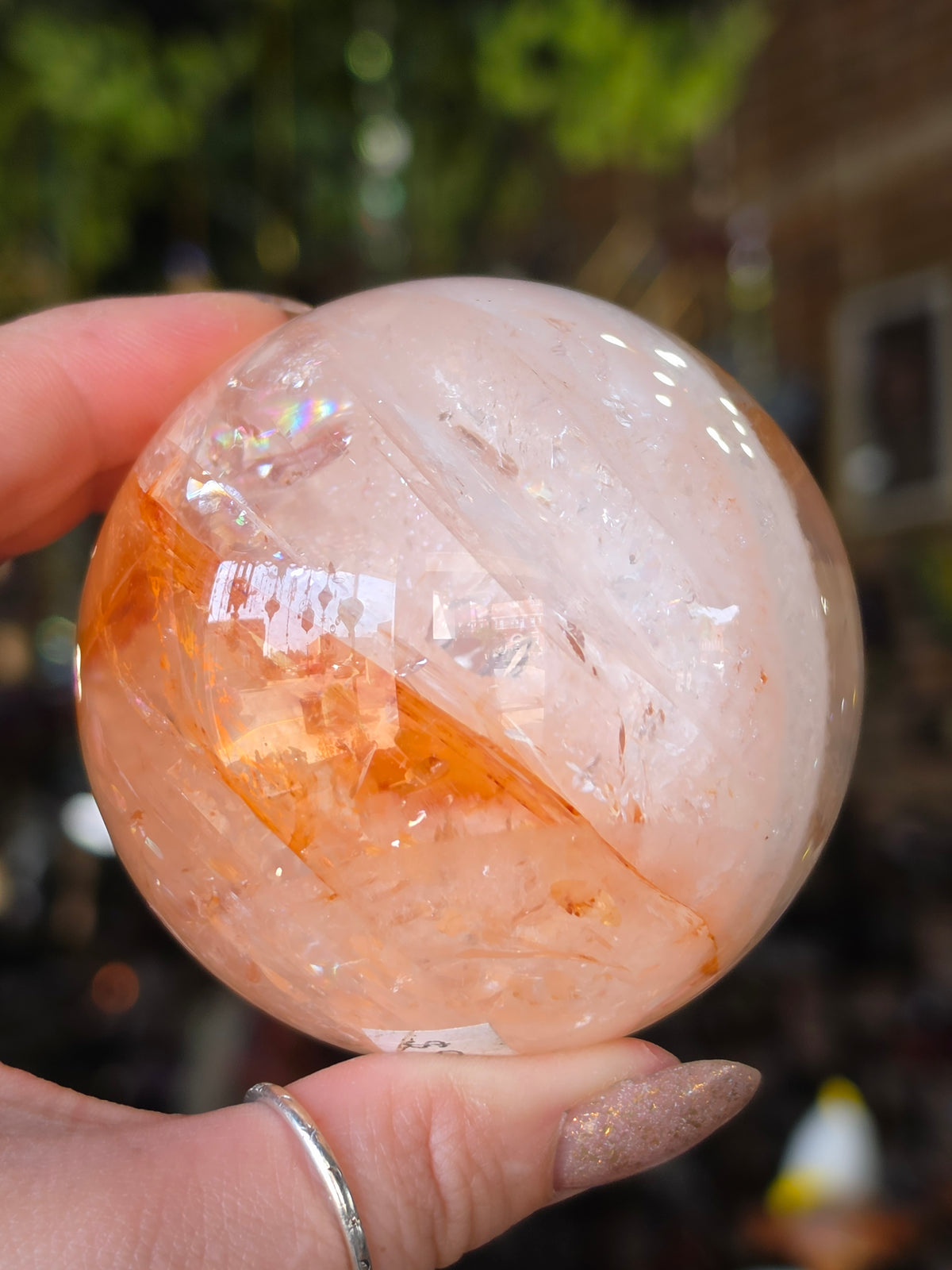 Fire Quartz Sphere