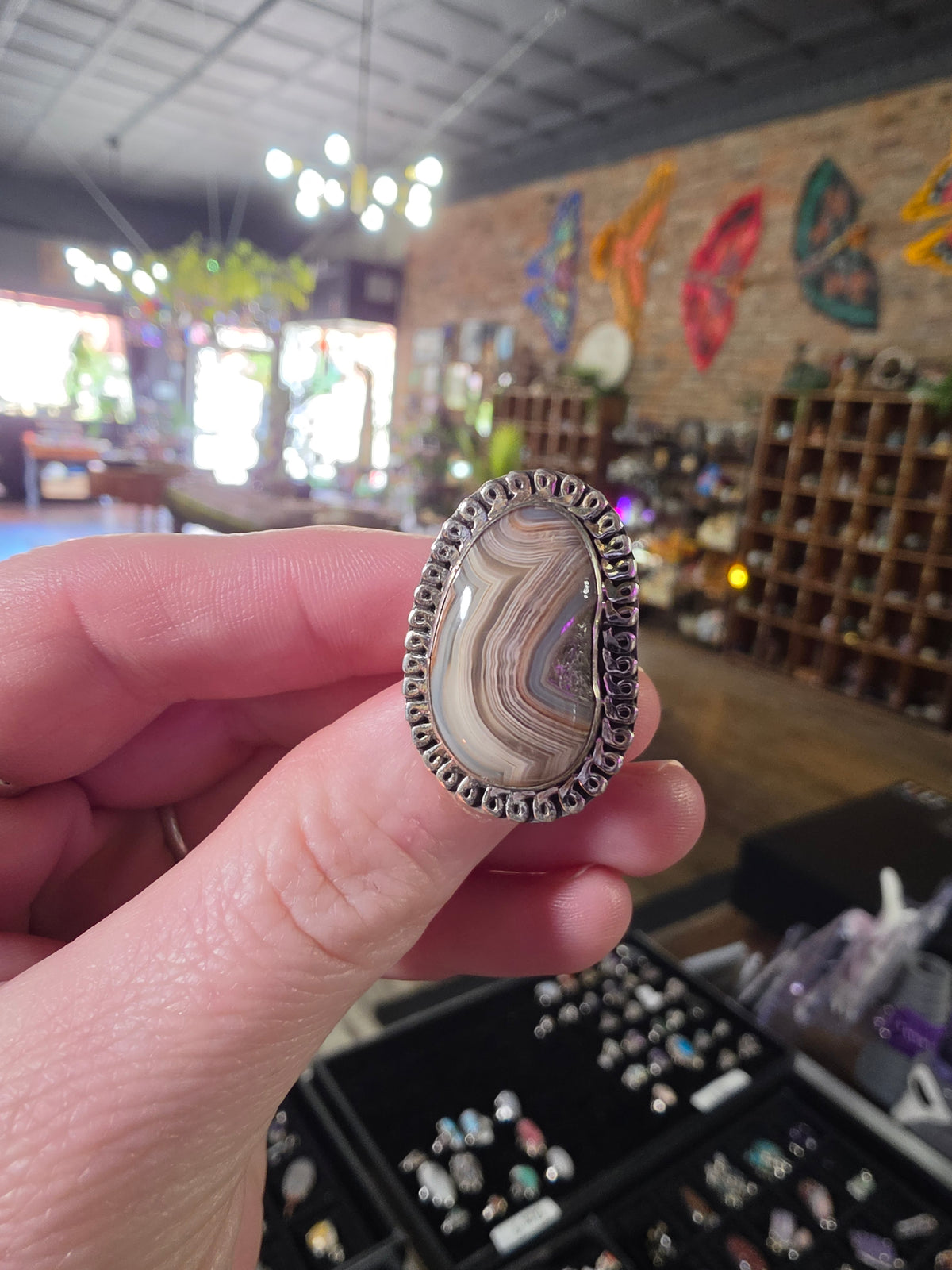 Laguna Lace Agate Ring Size 5