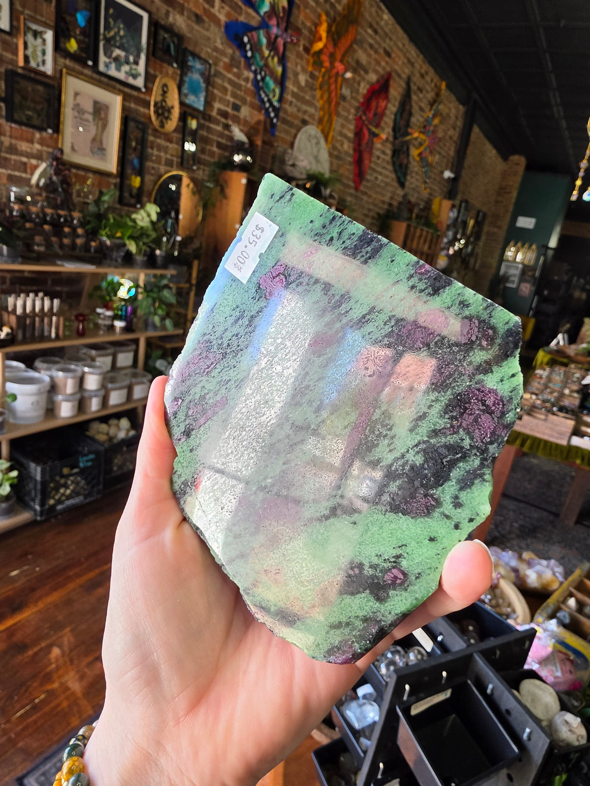 Ruby in Zoisite Slab