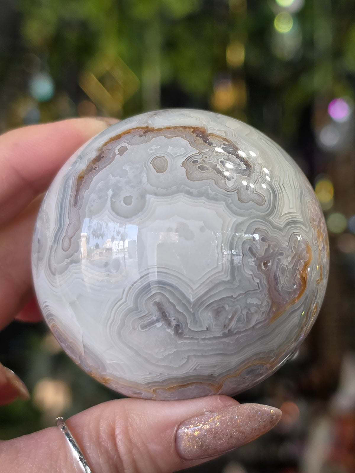 Laguna Lace Agate Sphere