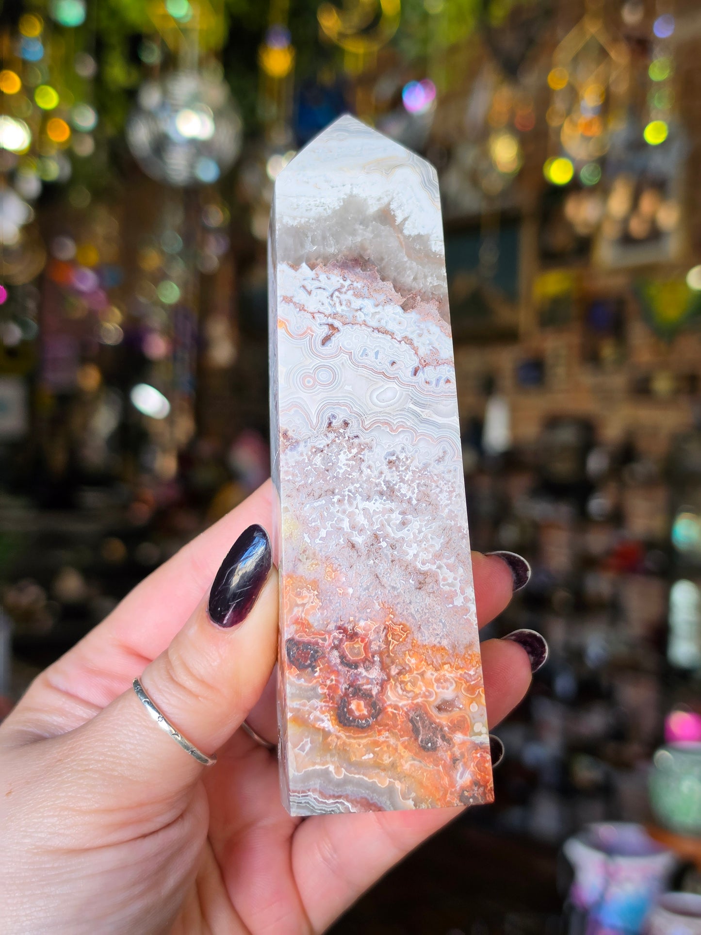 Crazy Lace Agate Tower