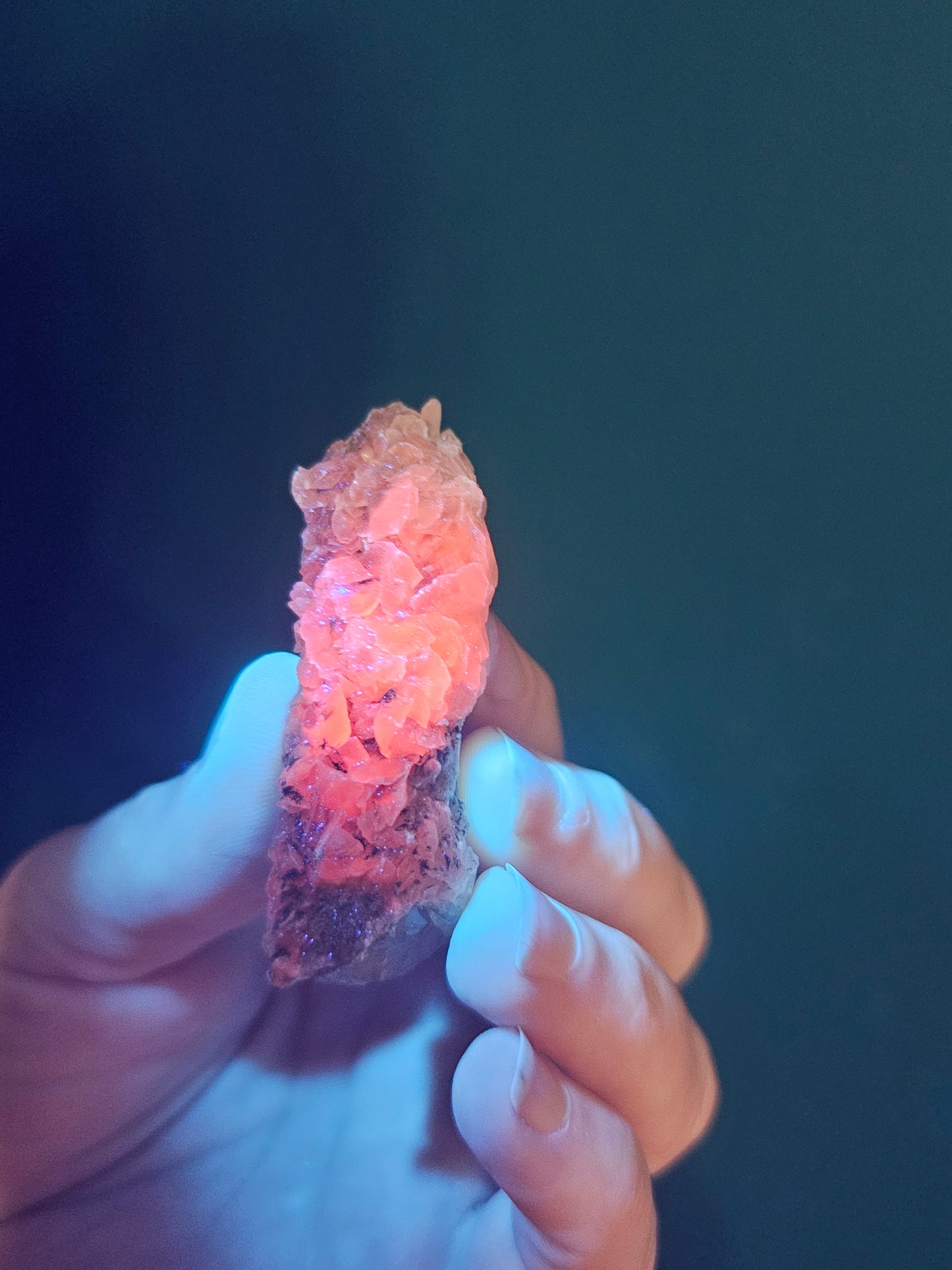 Calcite on Quartz