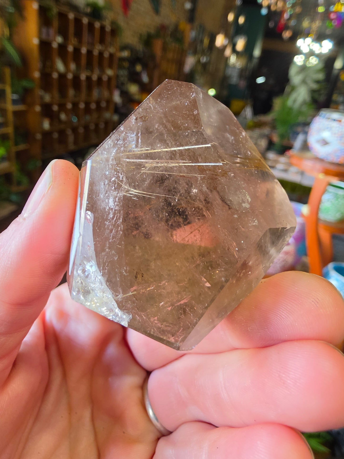 Golden Rutilated Smoky Quartz Freeform