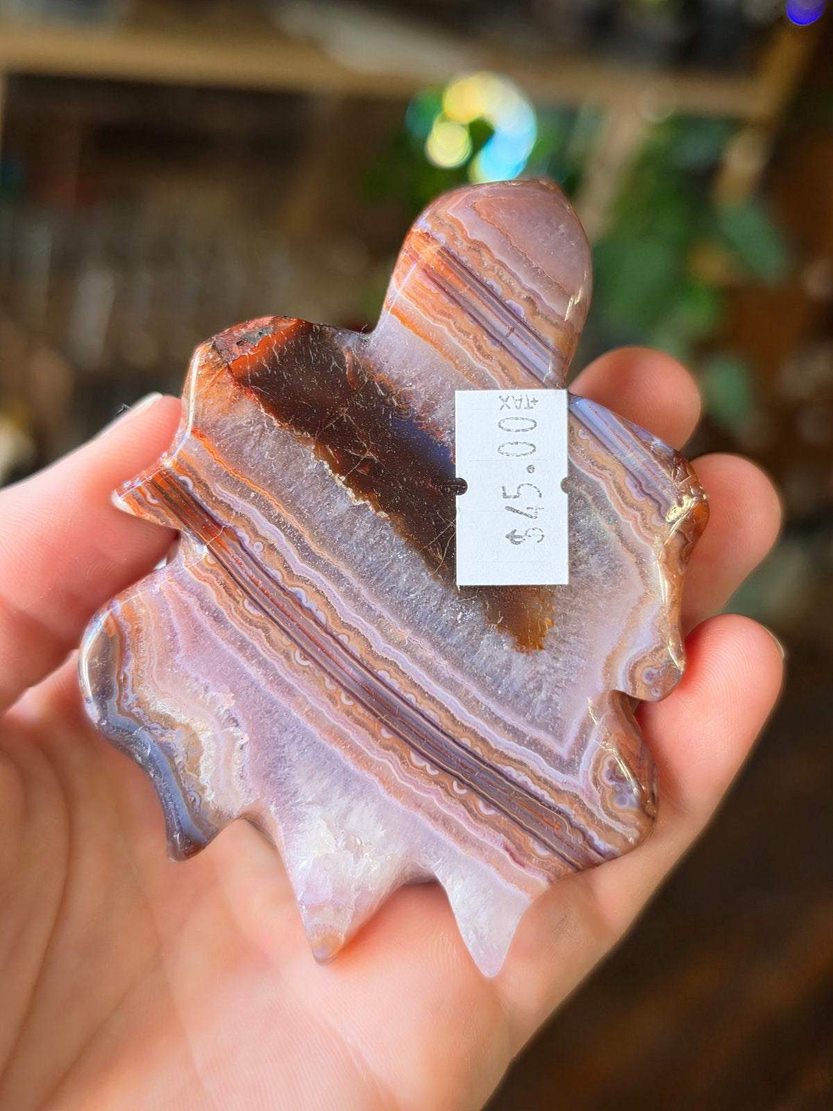 Amethyst Agate Turtle Carving