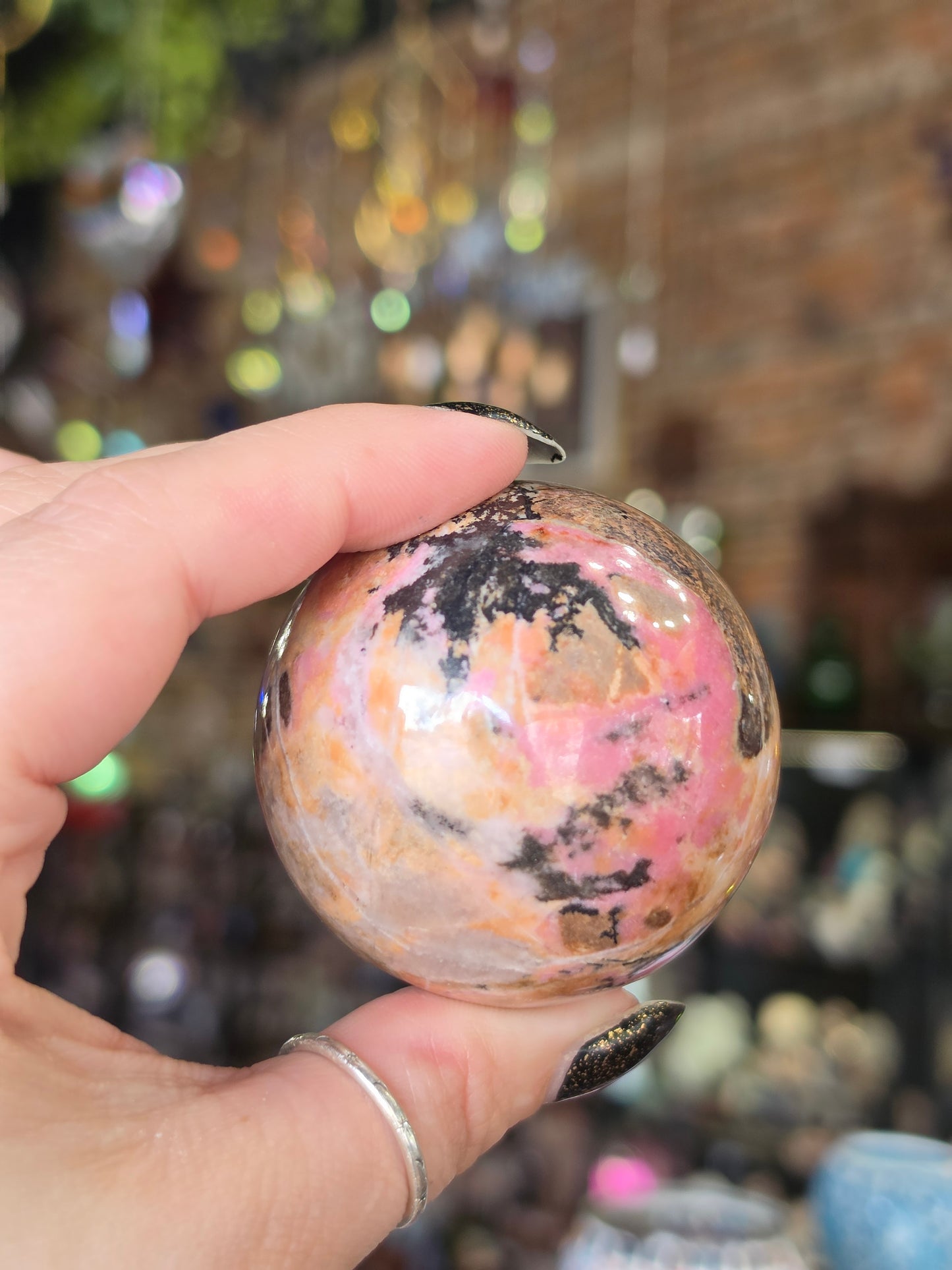 Pink Rhodonite Sphere