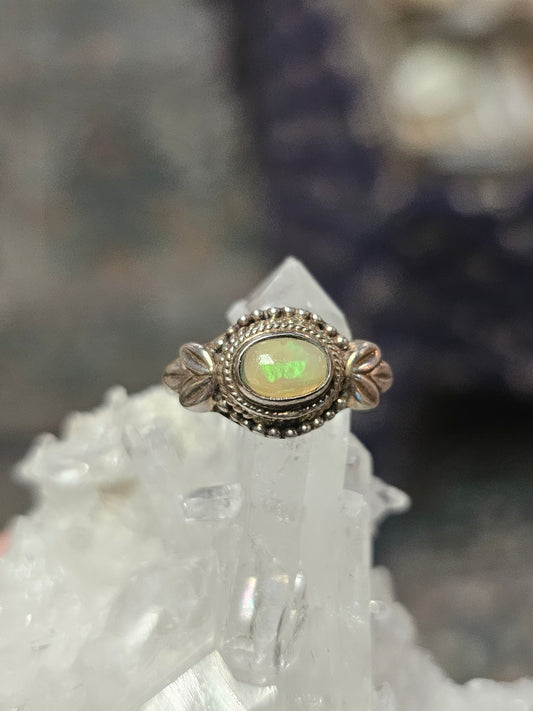 Size 7.5 Ethiopian Opal Ring