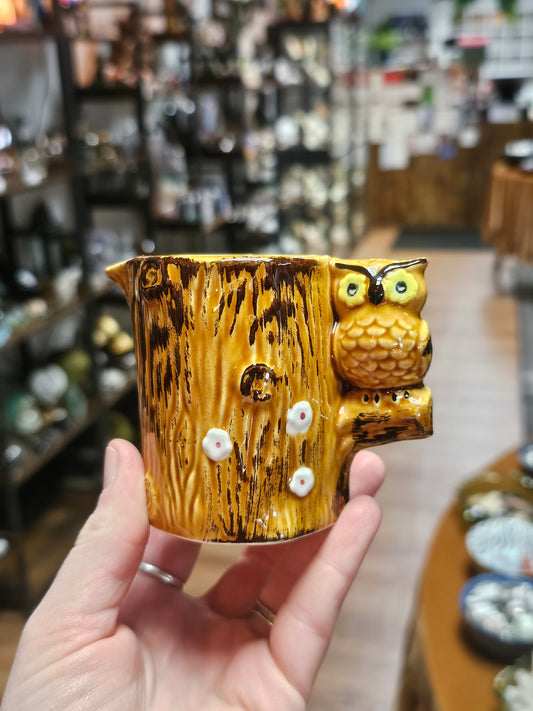 Vintage Ceramic Owl Cup
