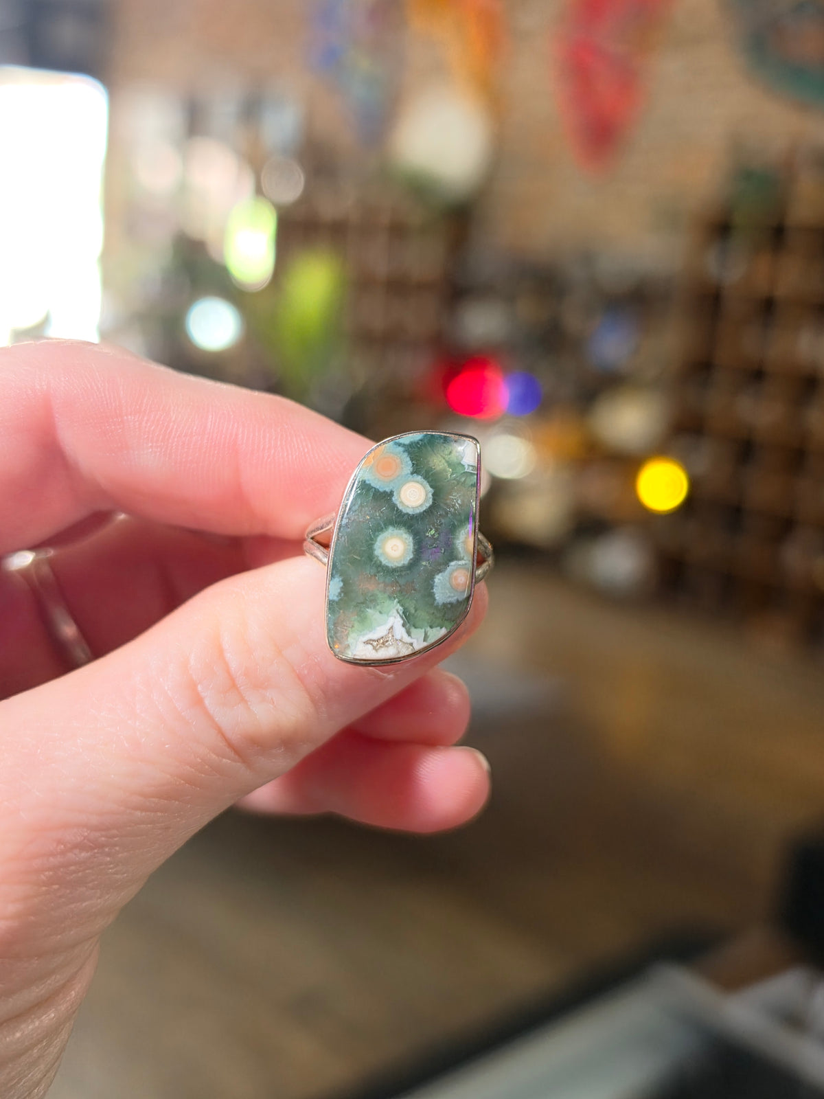 Size 7.5 Ocean Jasper Ring