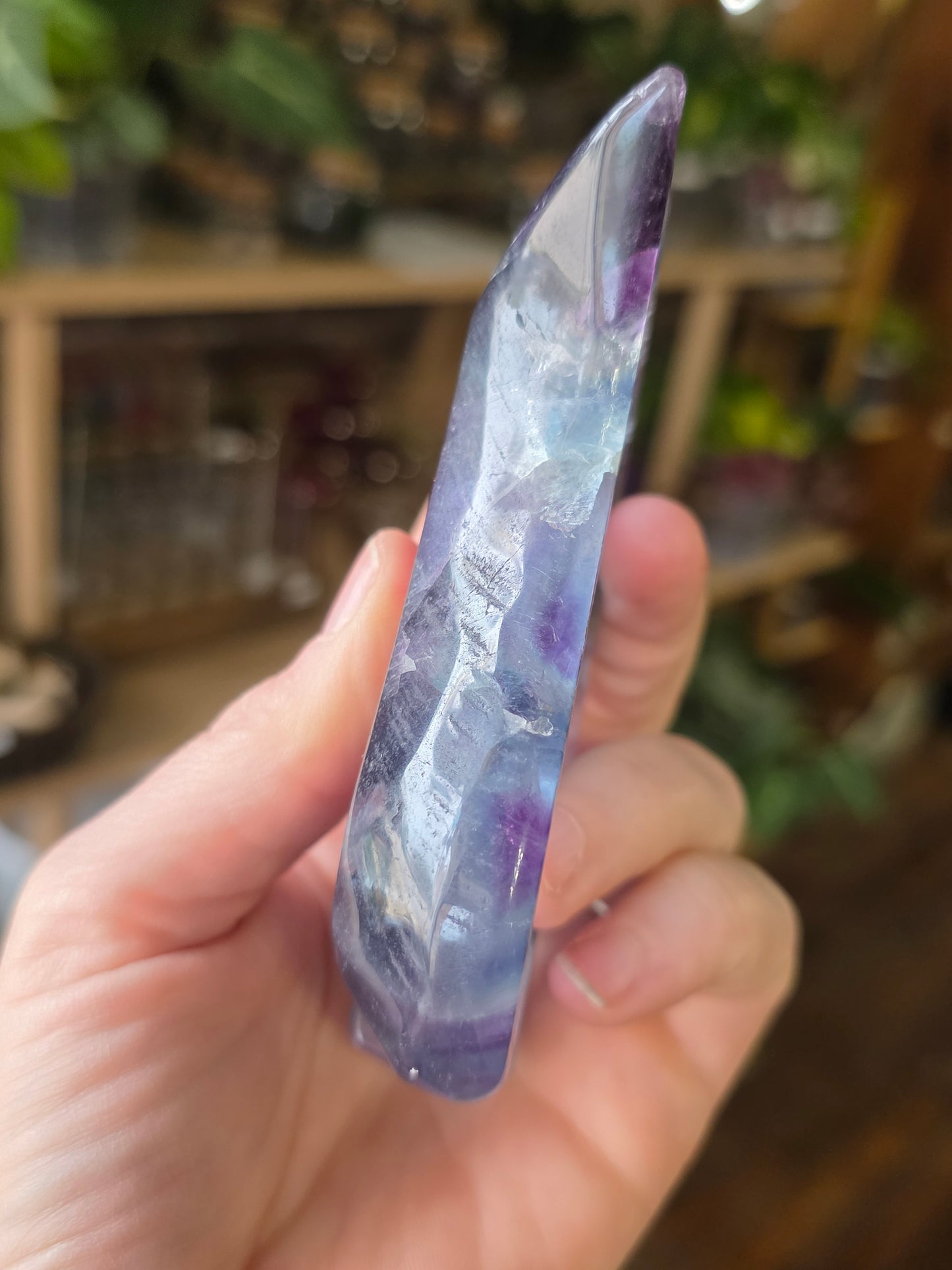 Fluorite Leaf Trinket Dish