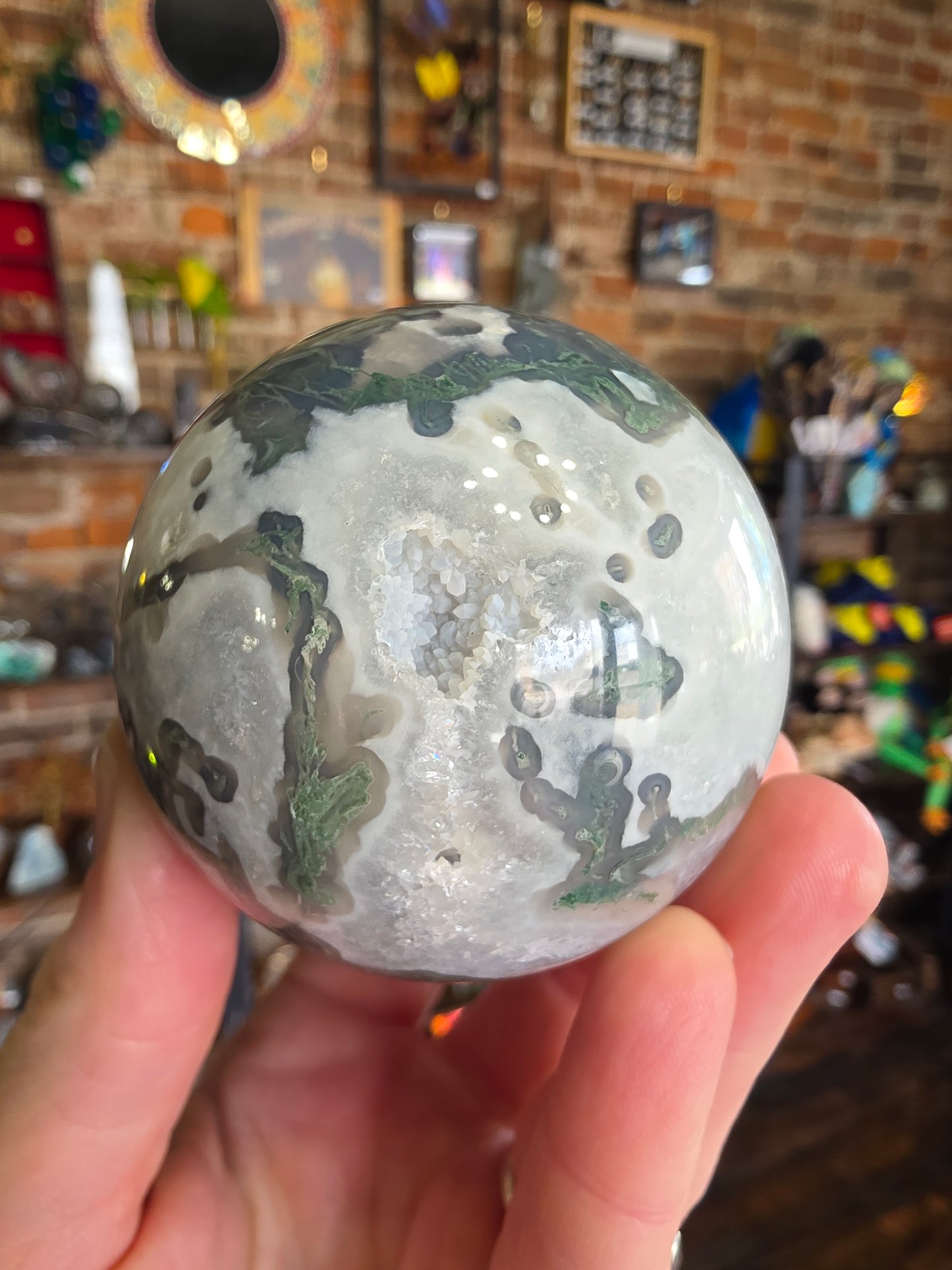 Moss Agate Sphere