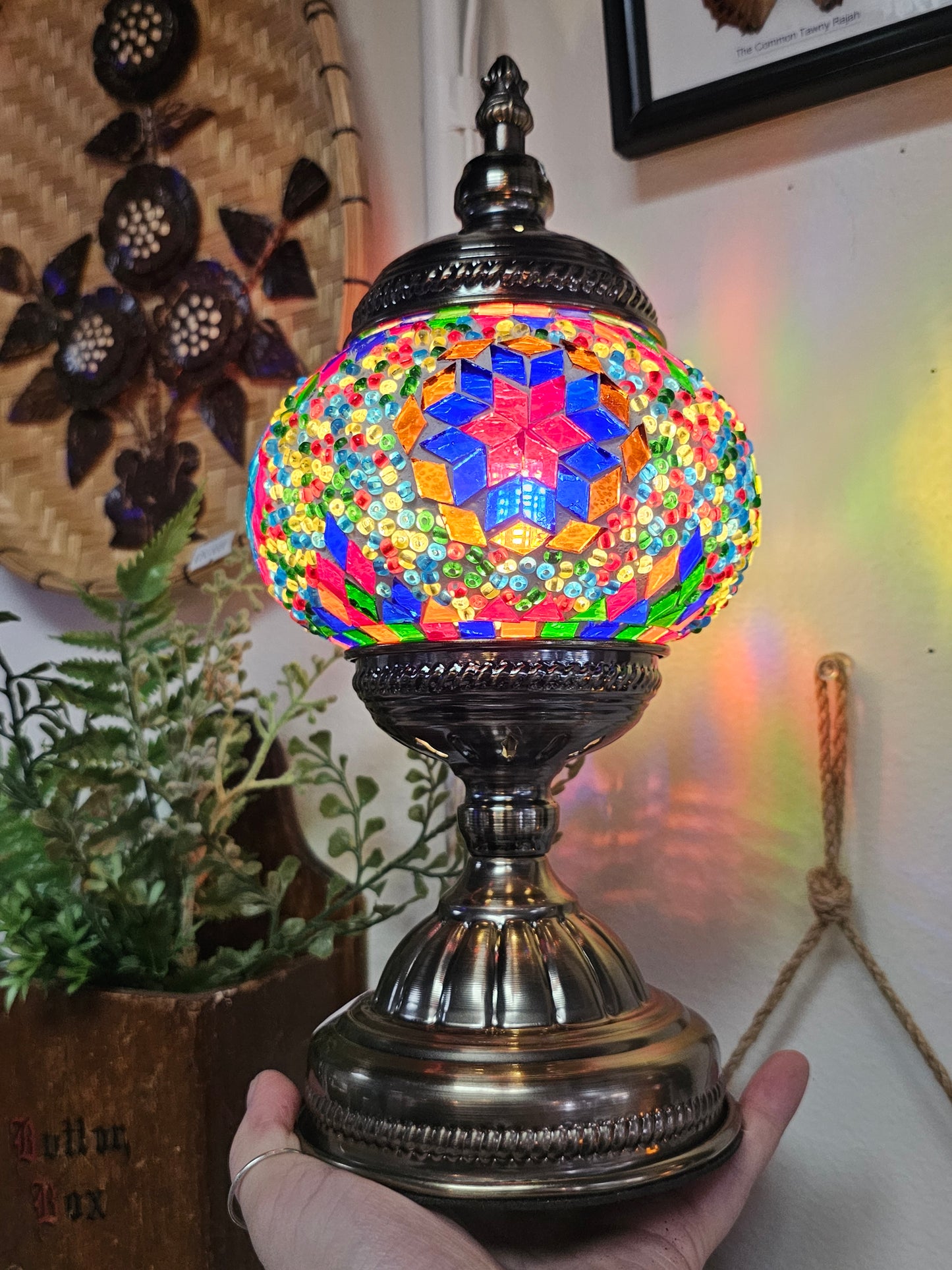 Medium Mosaic Turkish Lamp