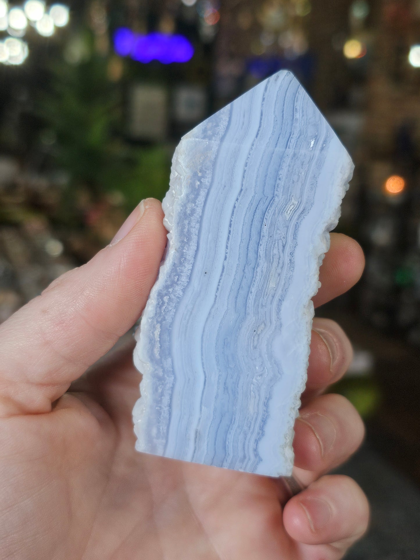 Blue lace Agate Point