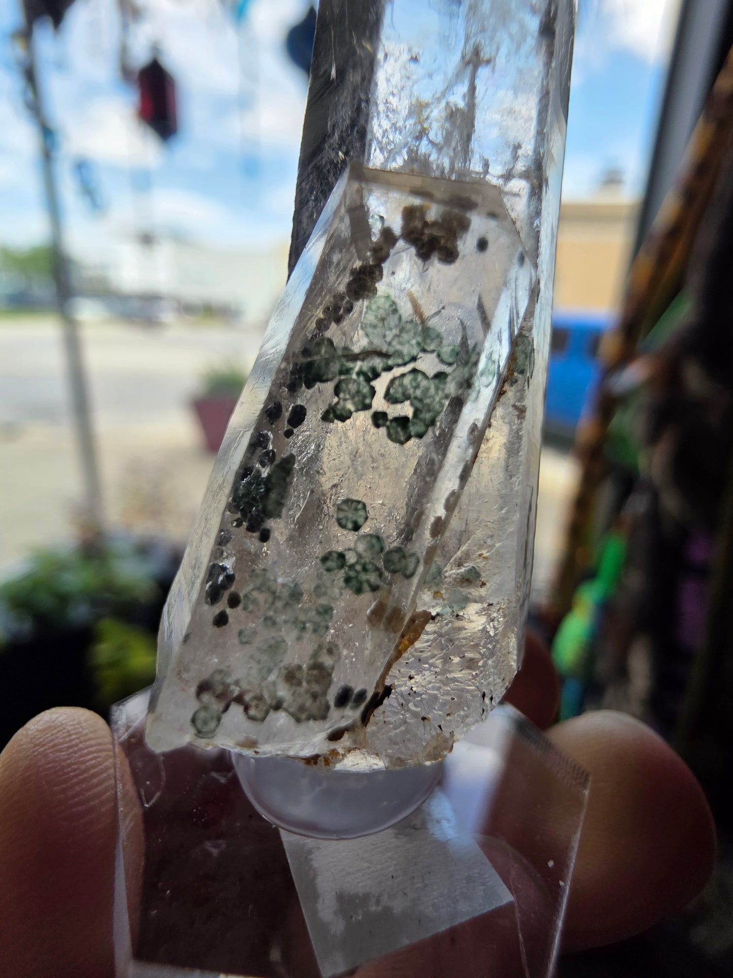 Uncommon Clinochlorite Trapiche Inclusions in Quartz