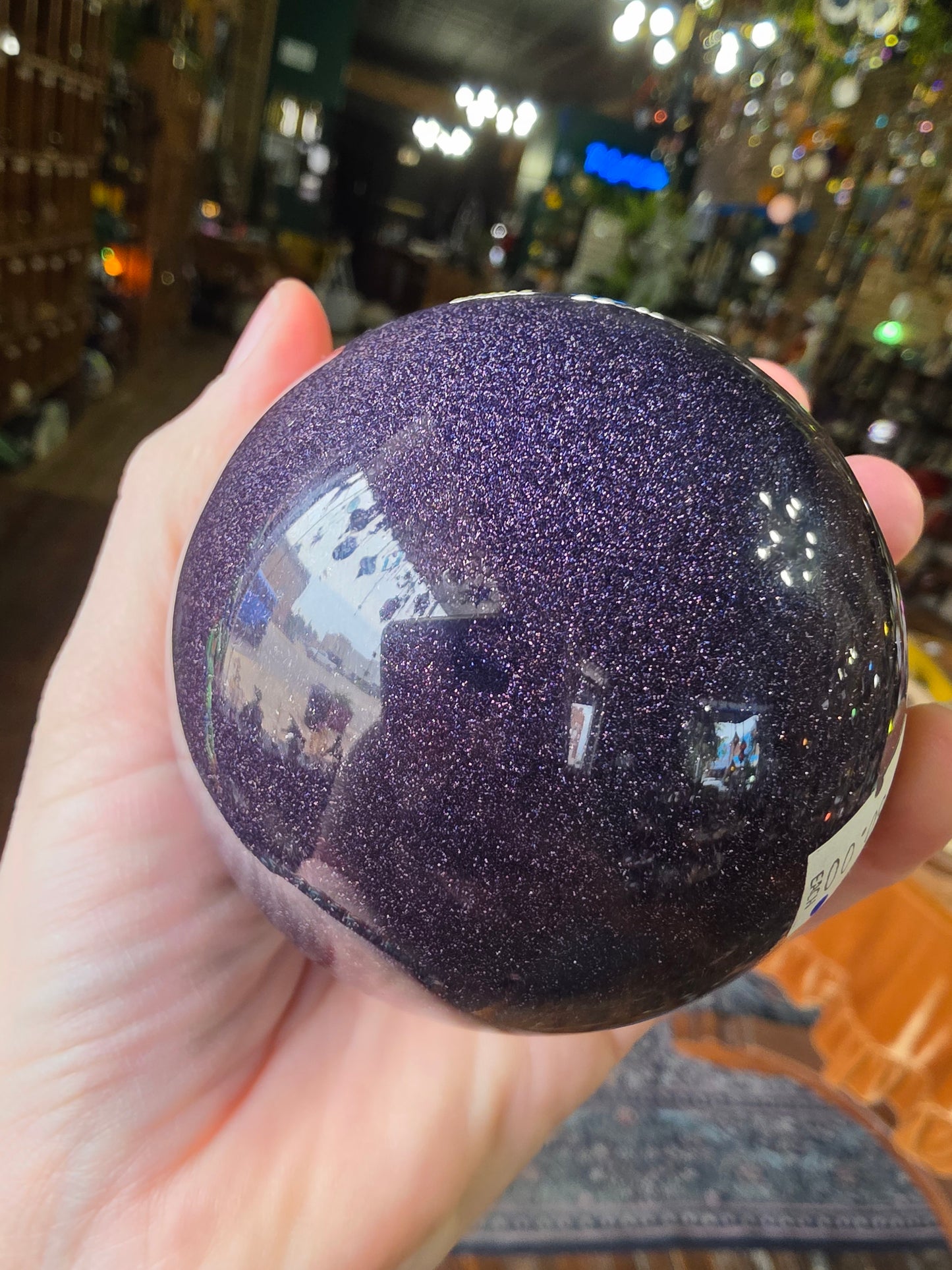 Blue Goldstone Sphere