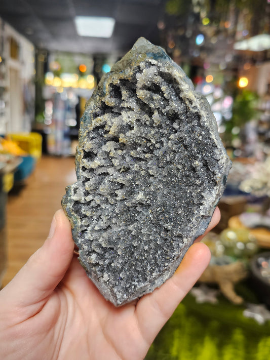 Black Amethyst Cluster