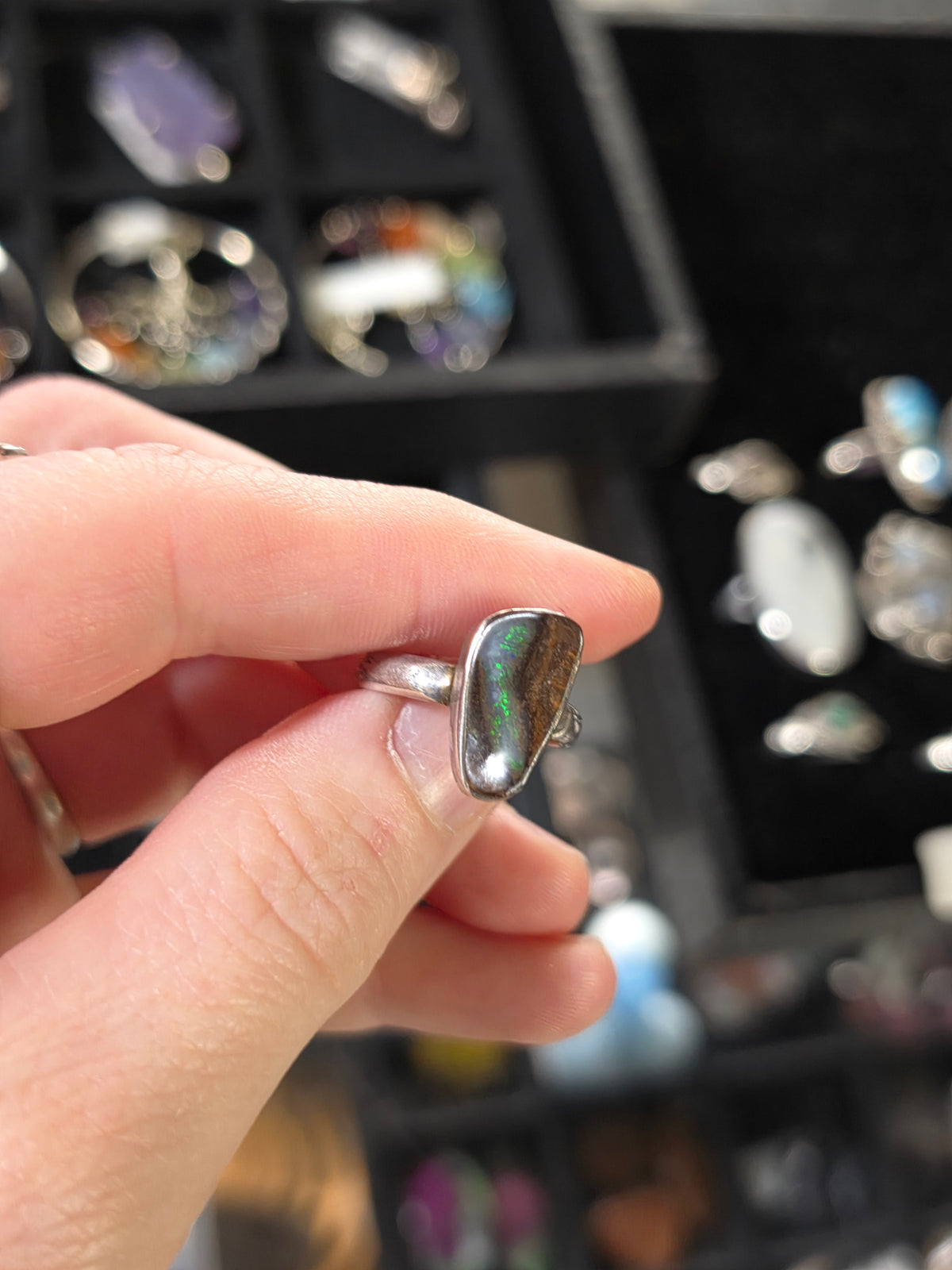 Boulder Opal Ring Size 7