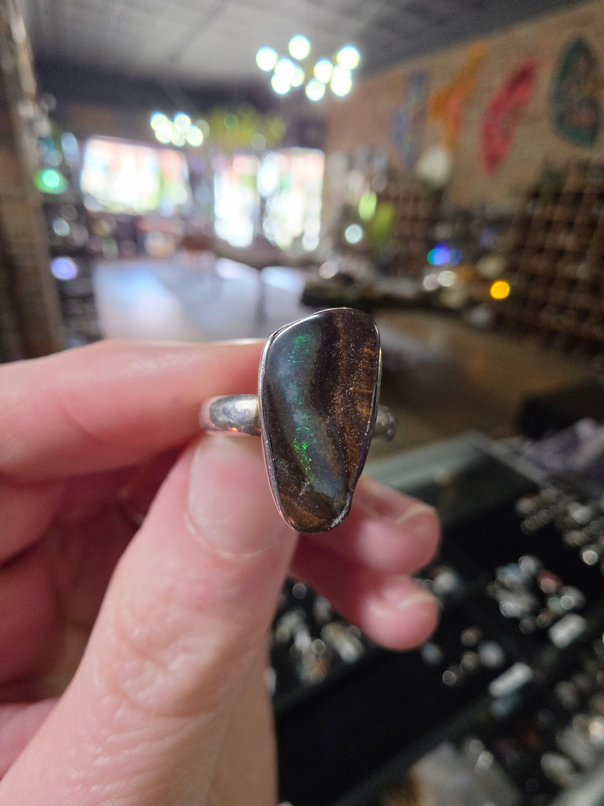 Boulder Opal Ring Size 7
