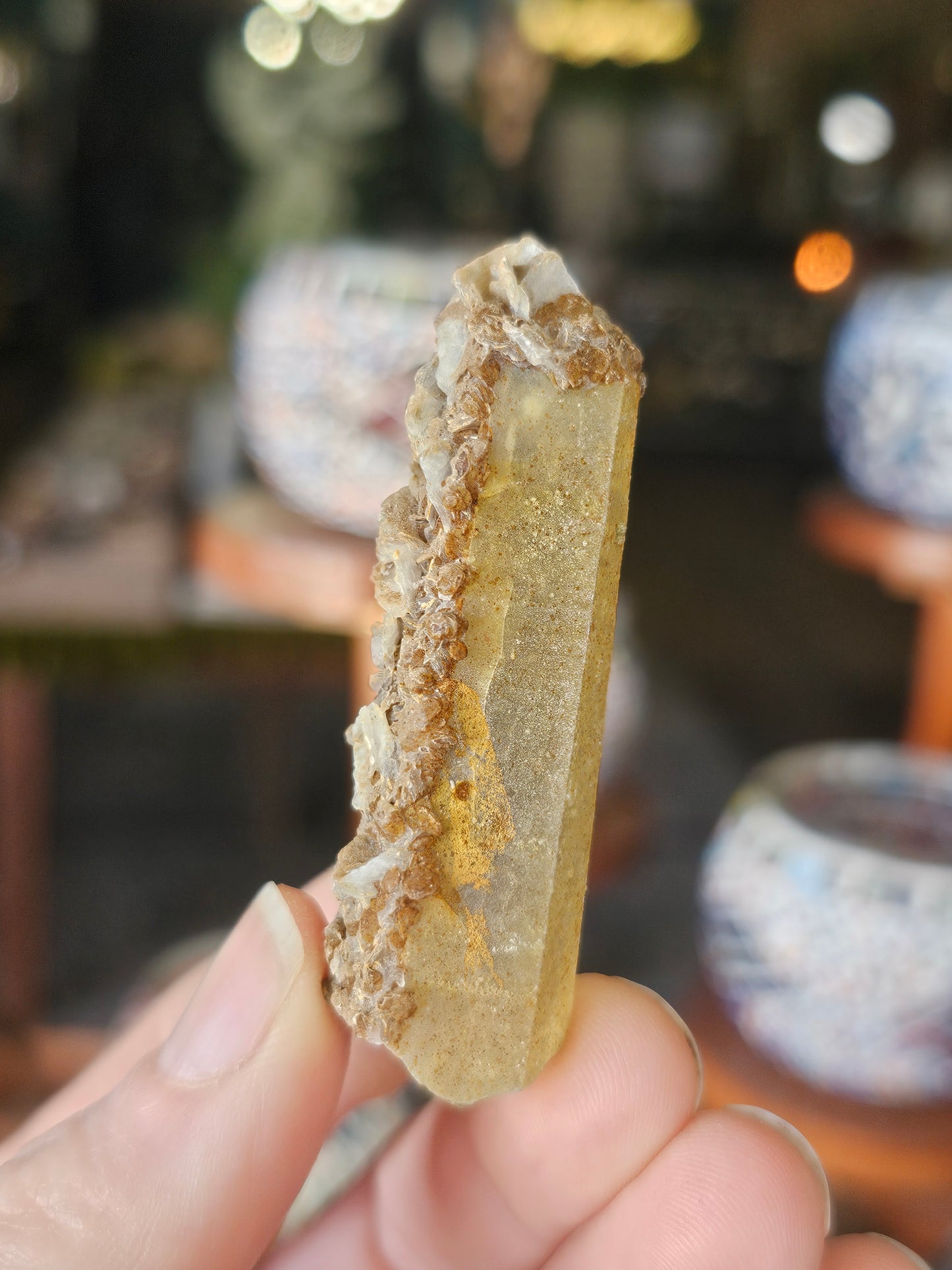 Calcite on Quartz