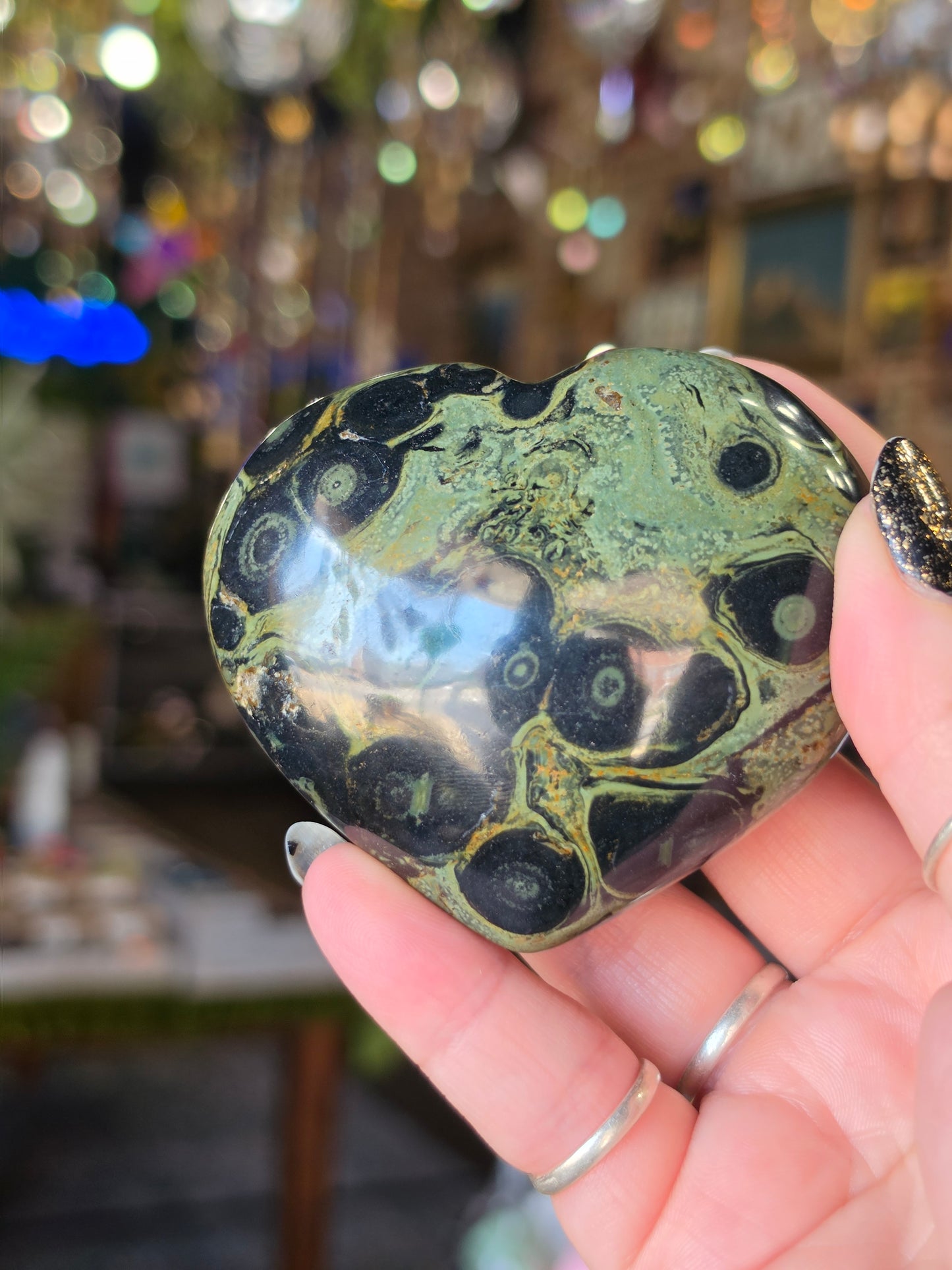 Kambaba Jasper Heart