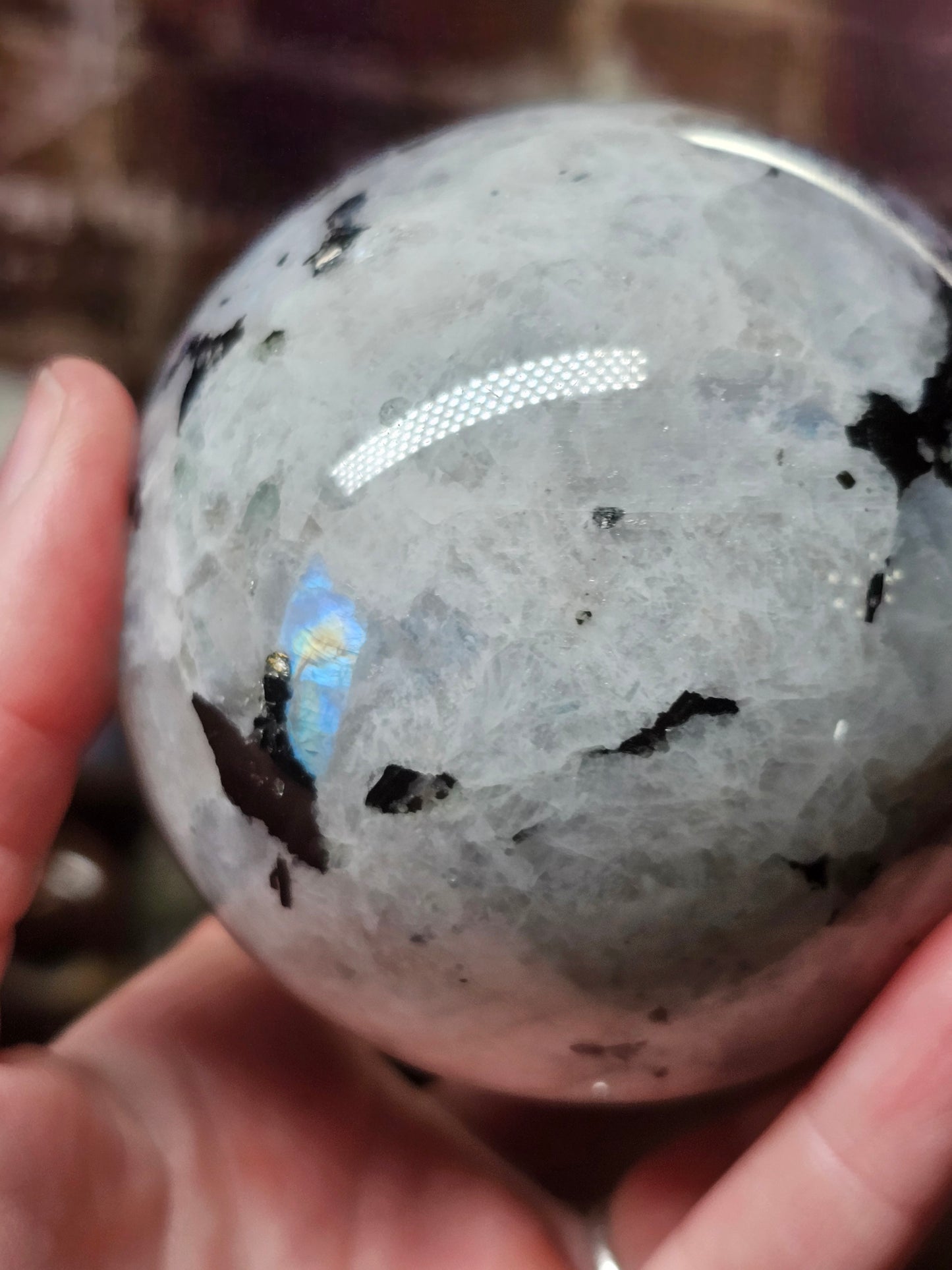 Rainbow Moonstone Sphere