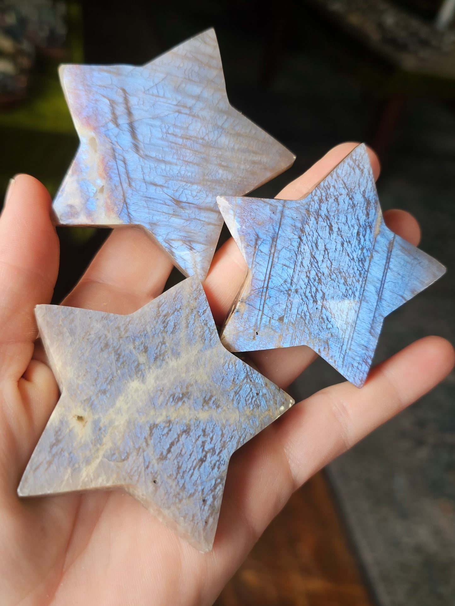 Moonstone Star Carving