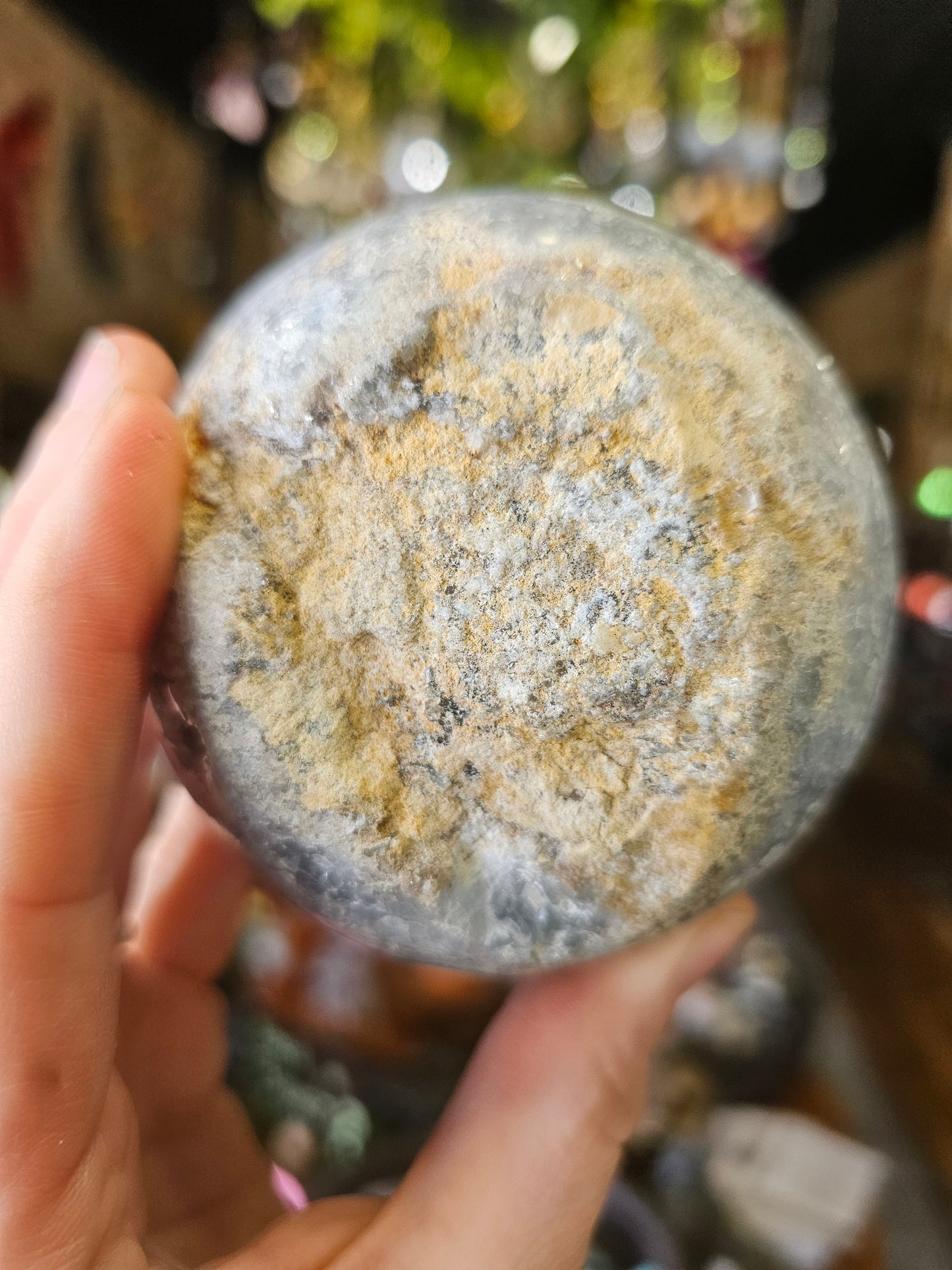 Celestite Cluster Sphere