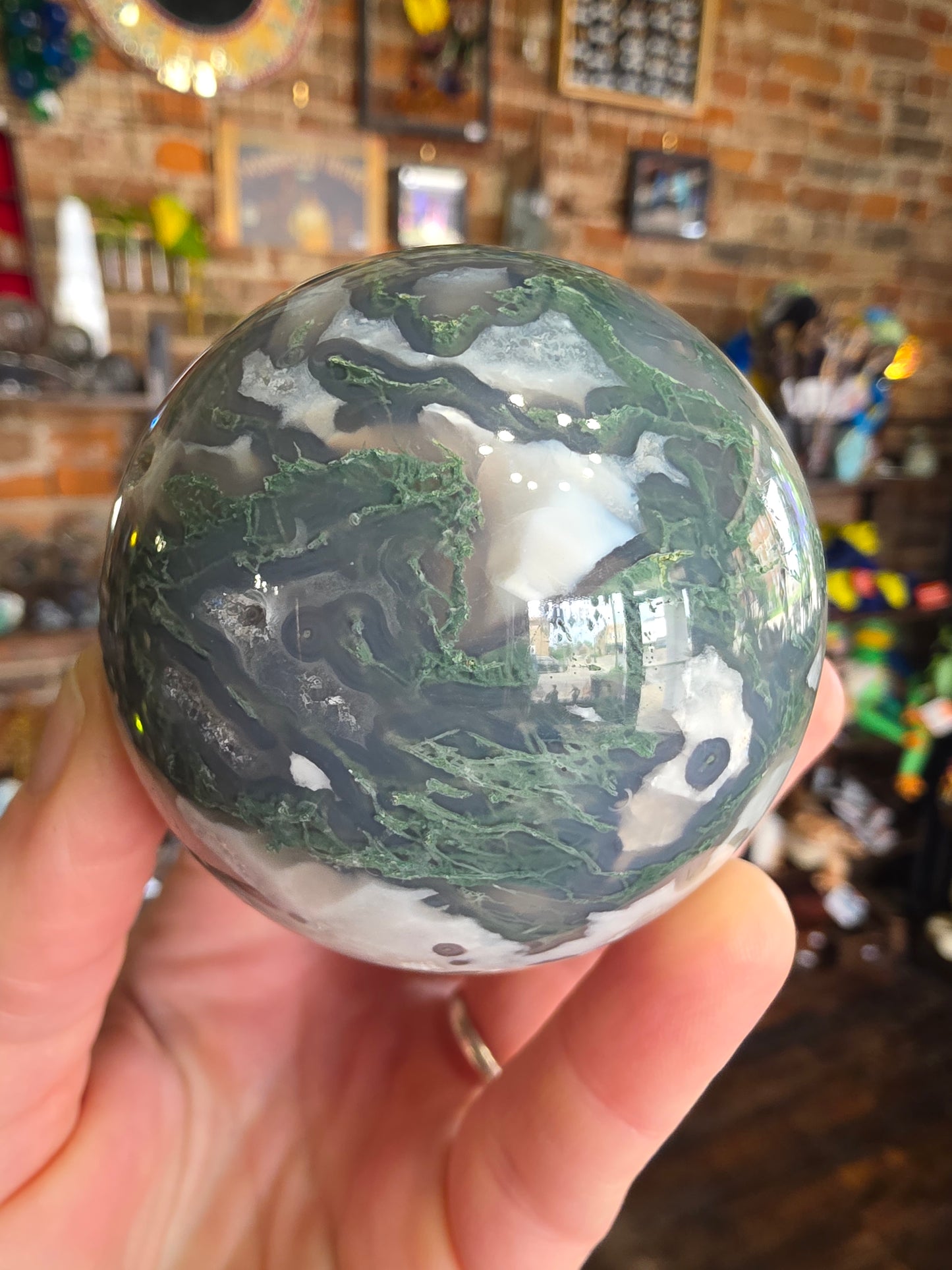 Moss Agate Sphere
