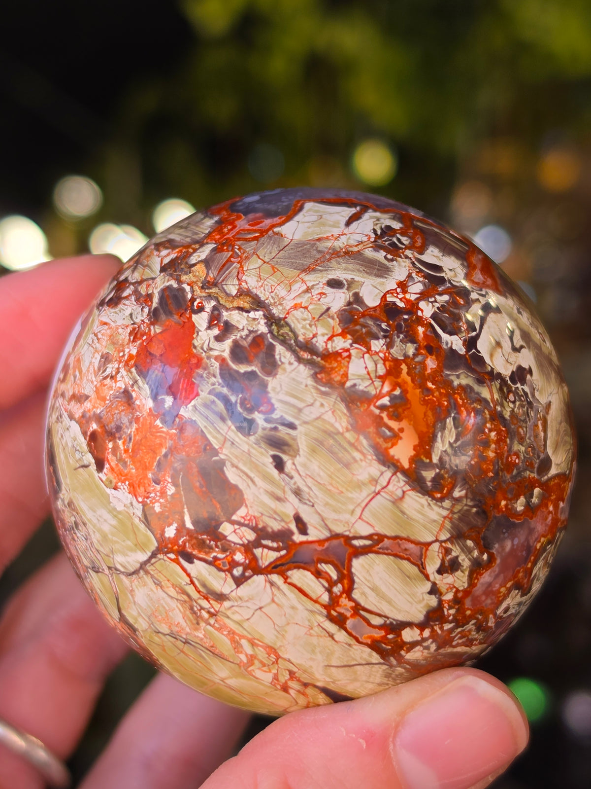 Money Agate Sphere
