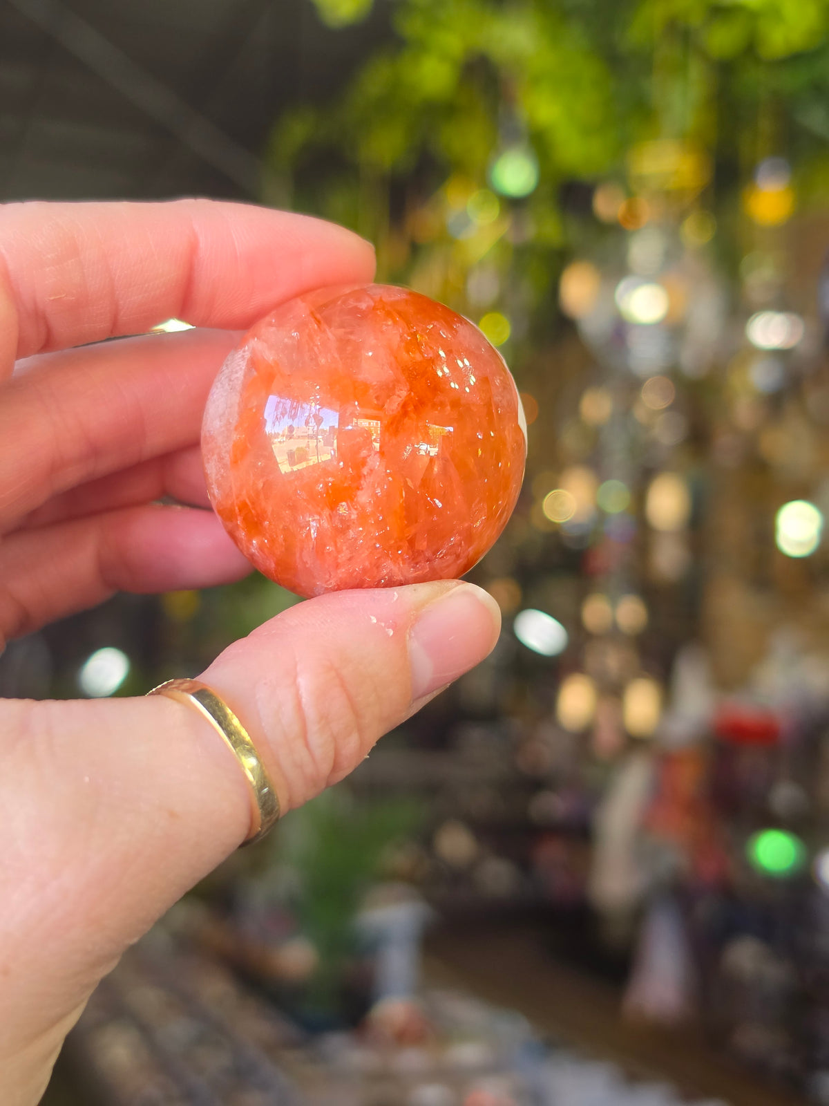 Fire Quartz Sphere