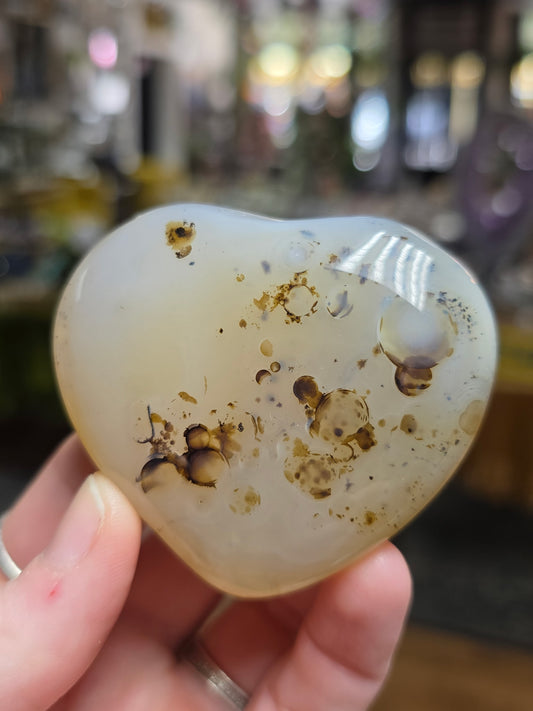 Dendritic Agate Heart