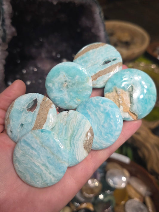 Blue Aragonite Pocket Stone