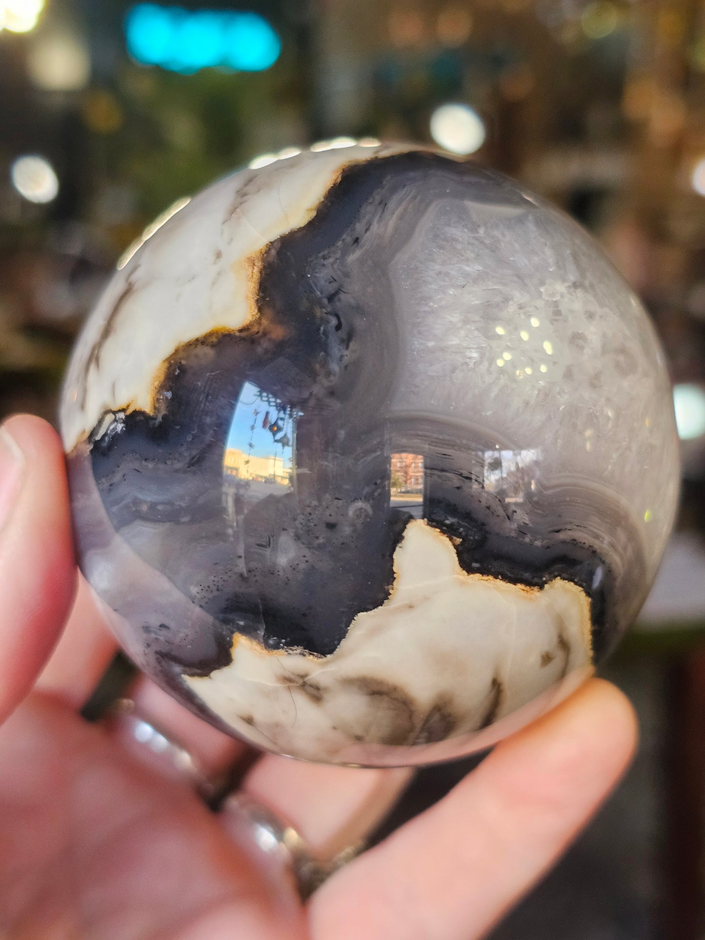 Volcano Agate Sphere