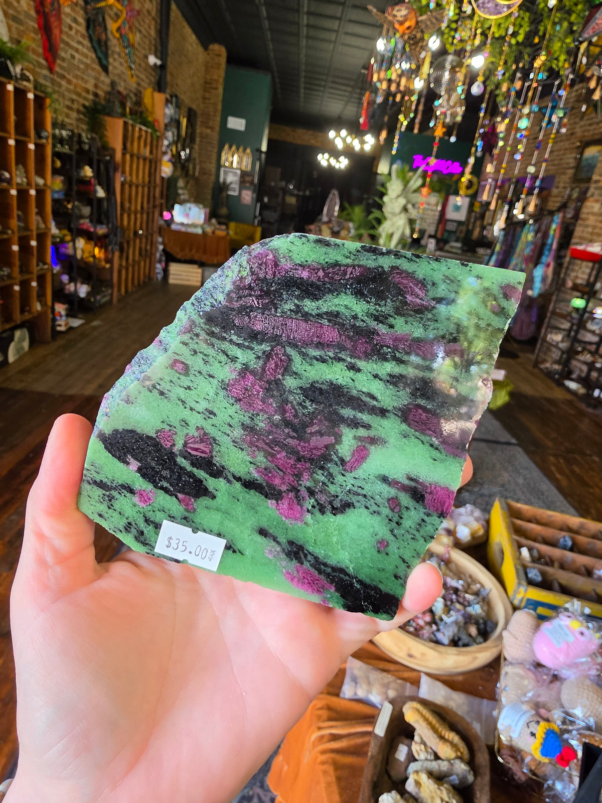 Ruby in Zoisite Slab
