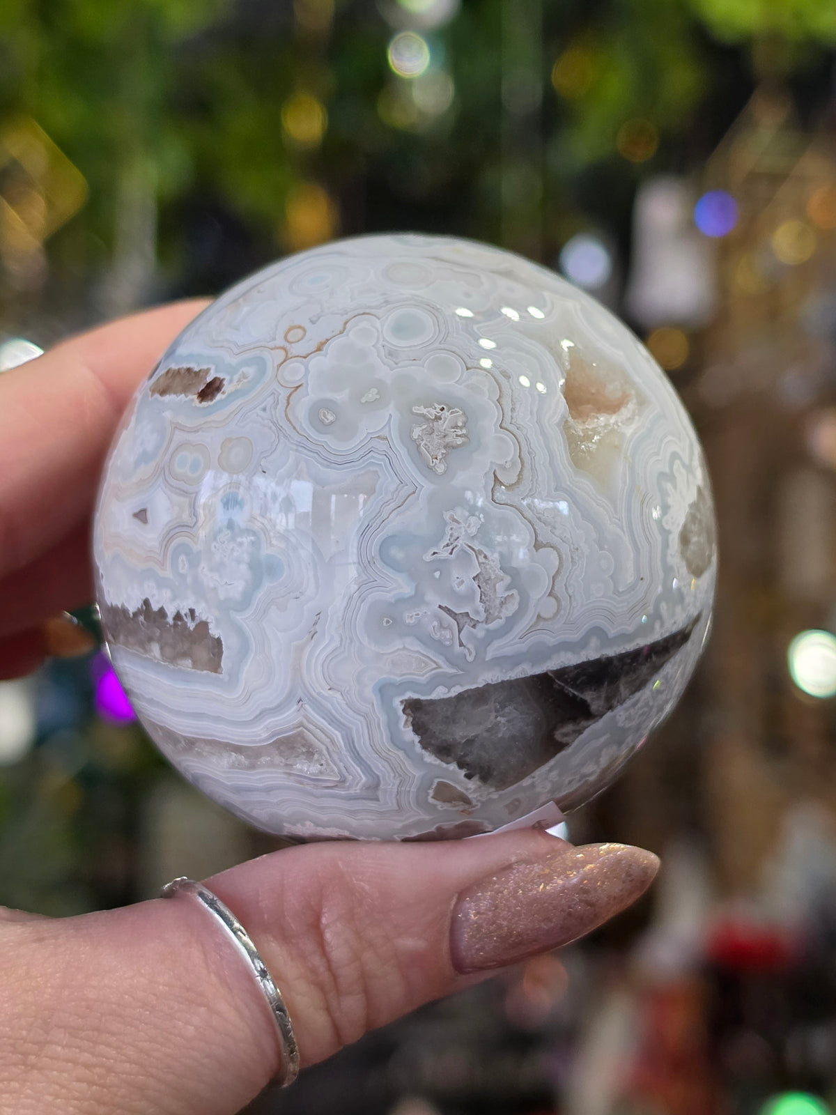 Laguna Lace Agate Sphere